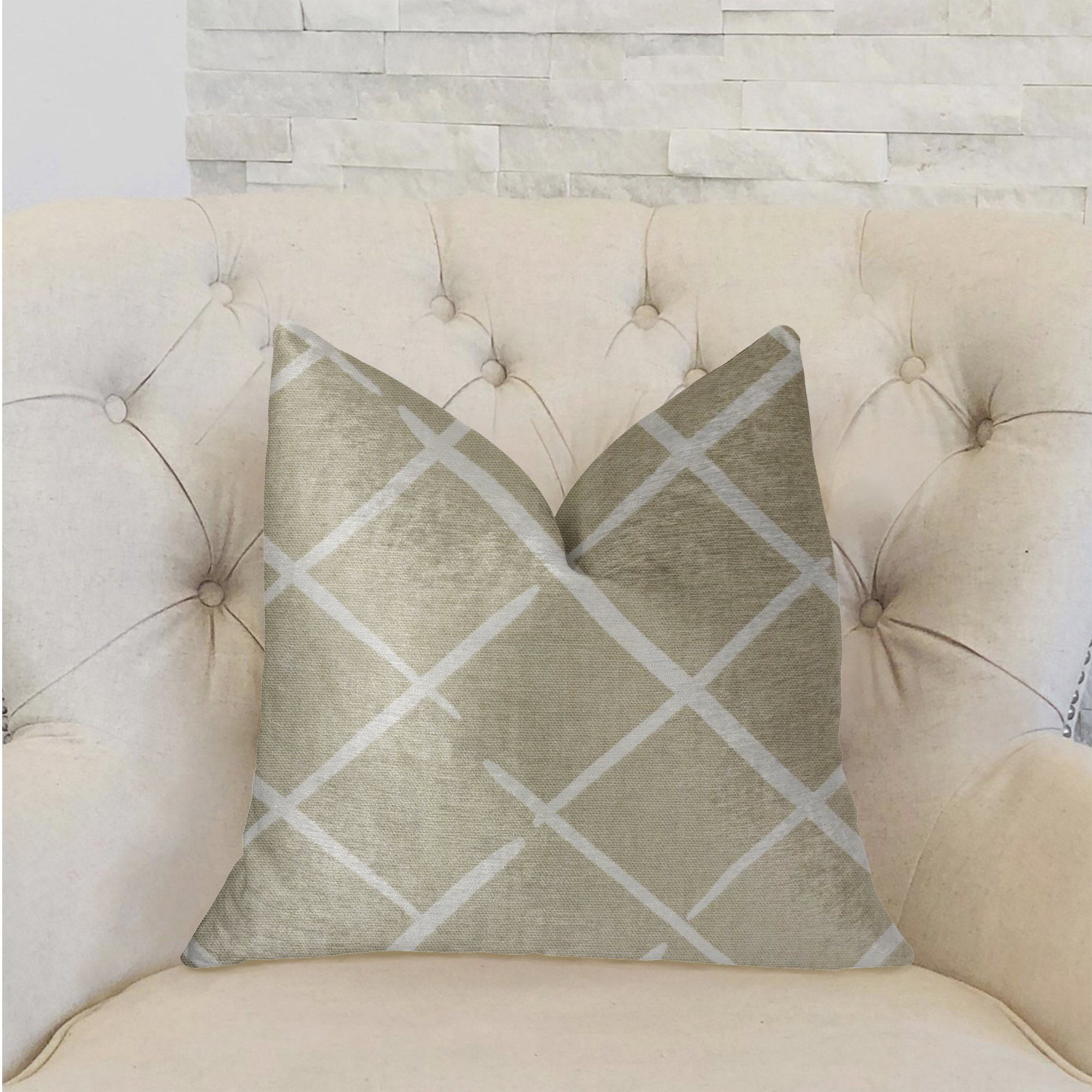 Plutus Davinci Luxury Throw Pillow 20x30 Inches - Queen Size Decorative Cushion for Sofa, Bed & Living Room - Soft & Stylish Home Decor