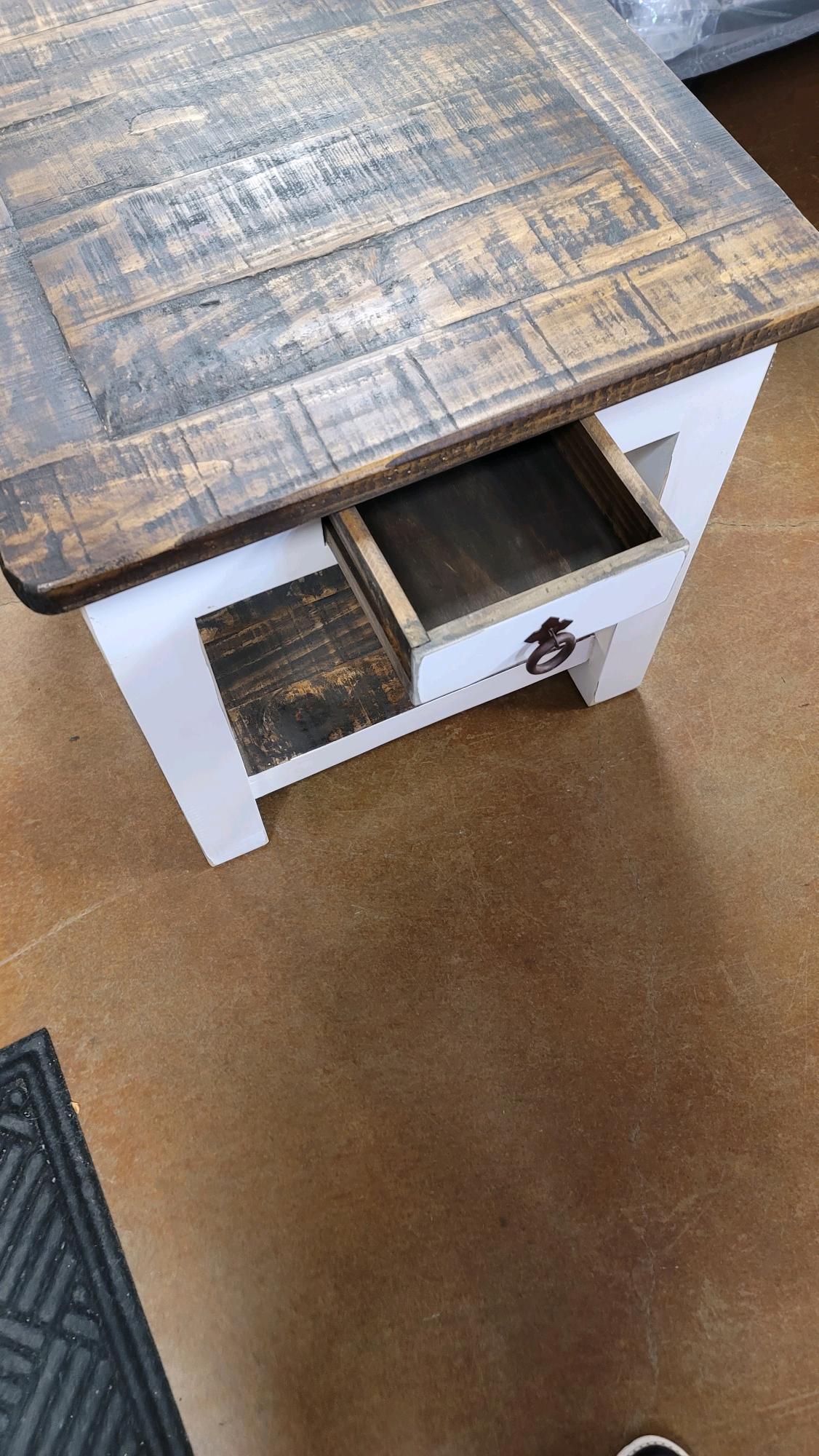 Modern LAT01WD RRR End Table - Stylish Nightstand for Bedroom, Living Room & Office - Perfect for Holding Lamps, Books & Decor