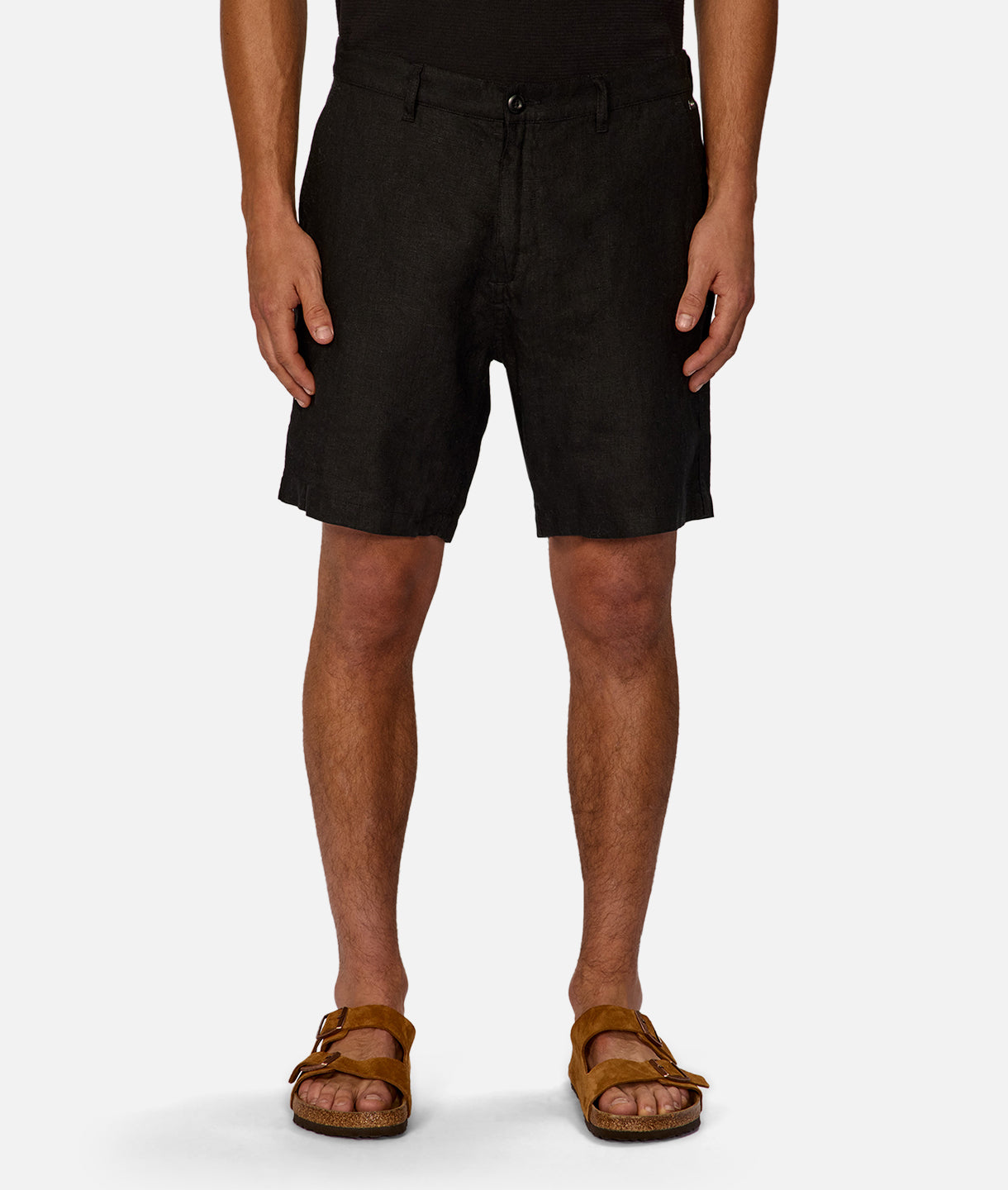 Premium Milton Linen Shorts for Men - Breathable & Comfortable Summer Shorts in Black | Perfect for Beach, Vacation & Casual Wear