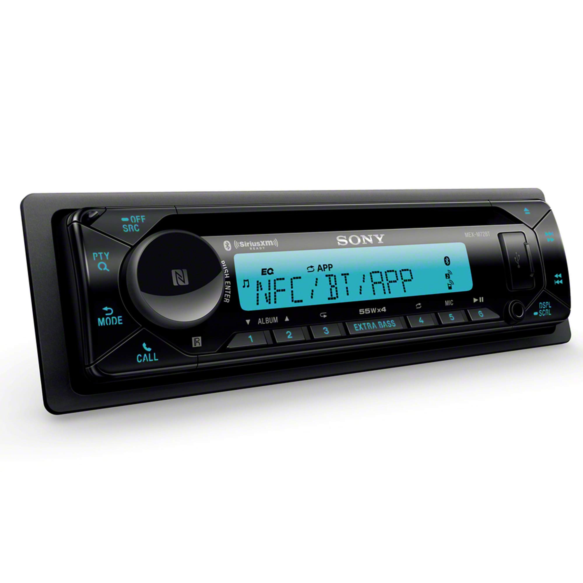 Sony MEX-M72BT Marine Bluetooth CD Receiver with XS-MP1611B 6.5