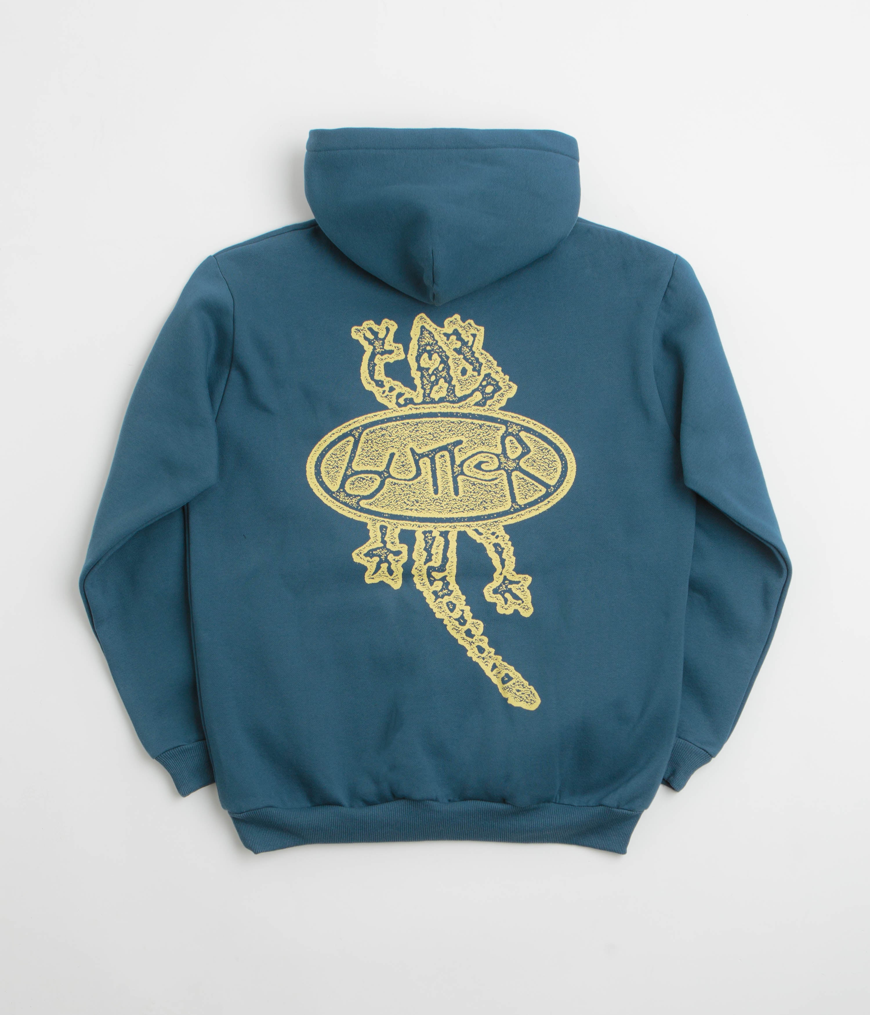Butter Goods Wipeout Hoodie - Soft Cotton Pullover Sweatshirt for Men & Women | Ocean Blue Color | Perfect for Surfing, Skateboarding & Streetwear Fashion