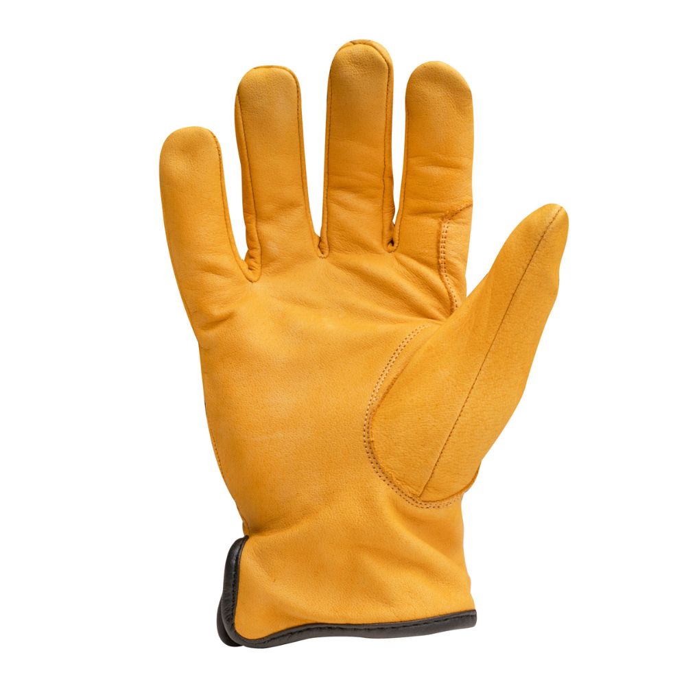 212 Performance LDC5 Level 5 Cut Resistant Leather Work Gloves - Small Brown for Driving, Construction & Outdoor Safety Protection