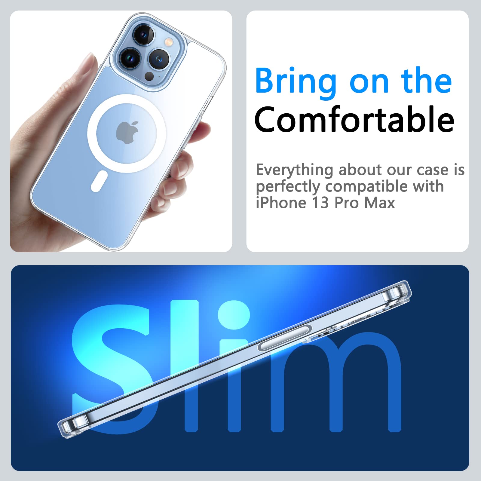 Ultra Clear Magnetic Case for iPhone 13 Pro (6.1