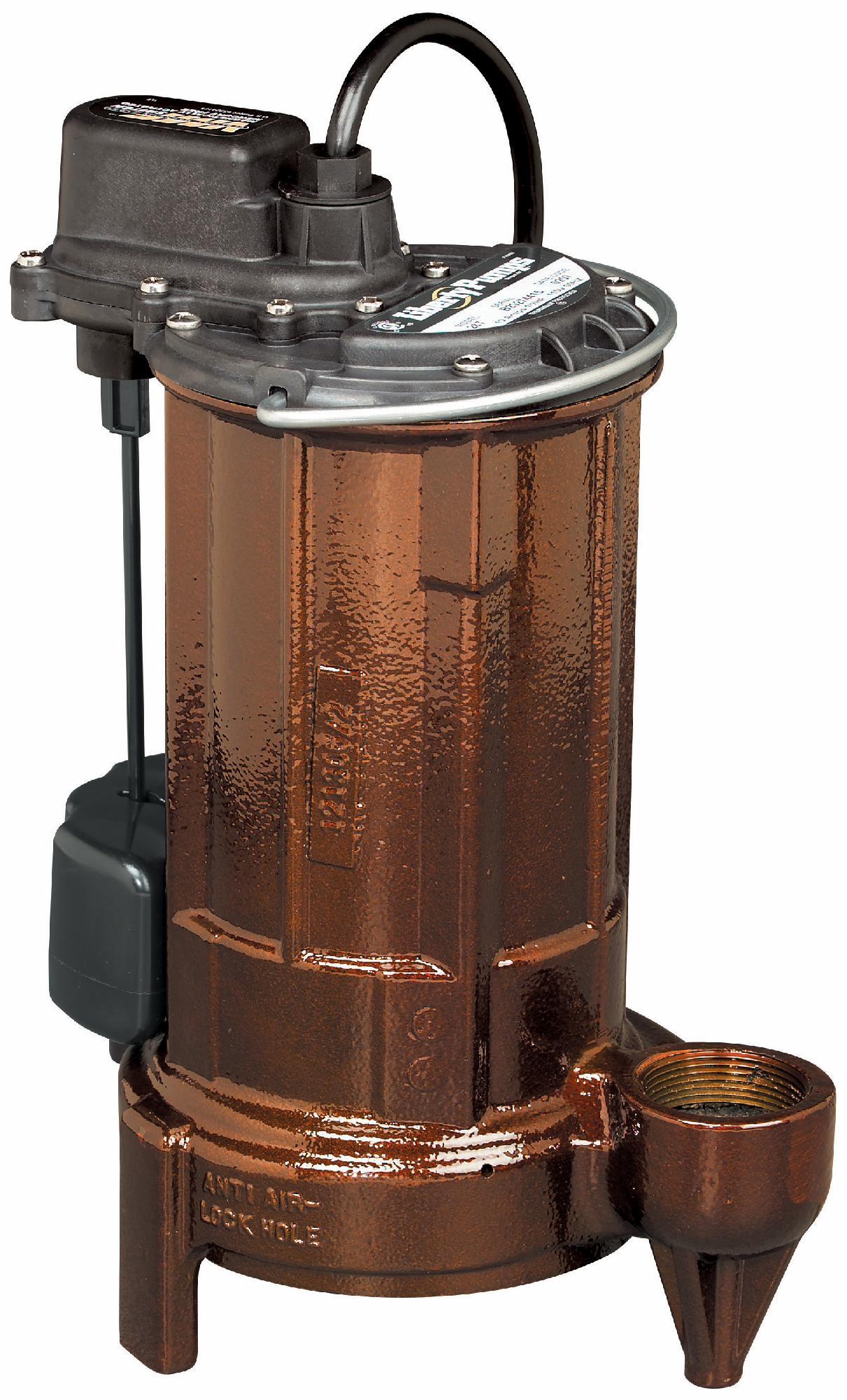 1/2 HP 1 Phase 115V Cast Iron Sump Pump with 10' Cord & VMF Switch - Liberty Pumps 287 - Heavy Duty Water Removal for Basements, Crawl Spaces & Flood Prevention