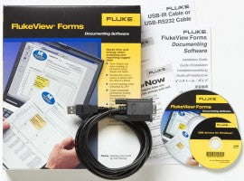 Fluke FVF SC4 Flukeview Forms with Cable for 8845/8846 Multimeter - Data Logging & Analysis Software for Electrical Testing (Item No. 2687335) - Perfect for Lab, Industrial & Field Use