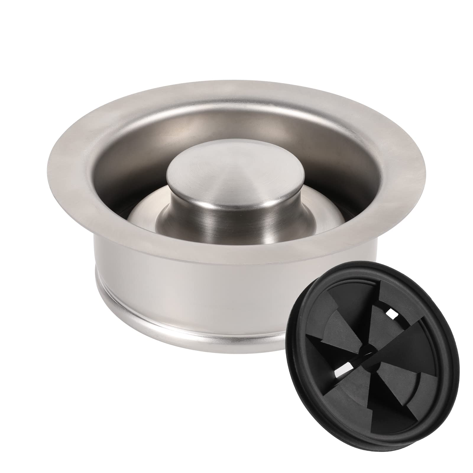 RQYEKDO Universal 3-1/2 Inch Garbage Disposal Flange Stopper Collar Sink Baffle Kit - Stainless Steel Brushed Replacement for Standard Sink Drain Hole | Perfect for Kitchen Sink Maintenance & Leak Prevention