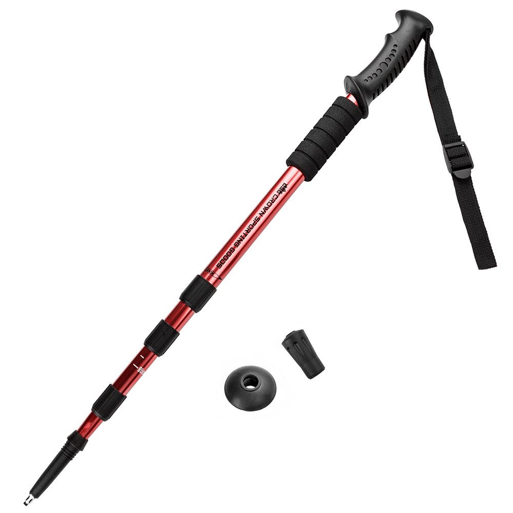 Shock-Resistant Adjustable Trekking Pole for Hiking & Backpacking