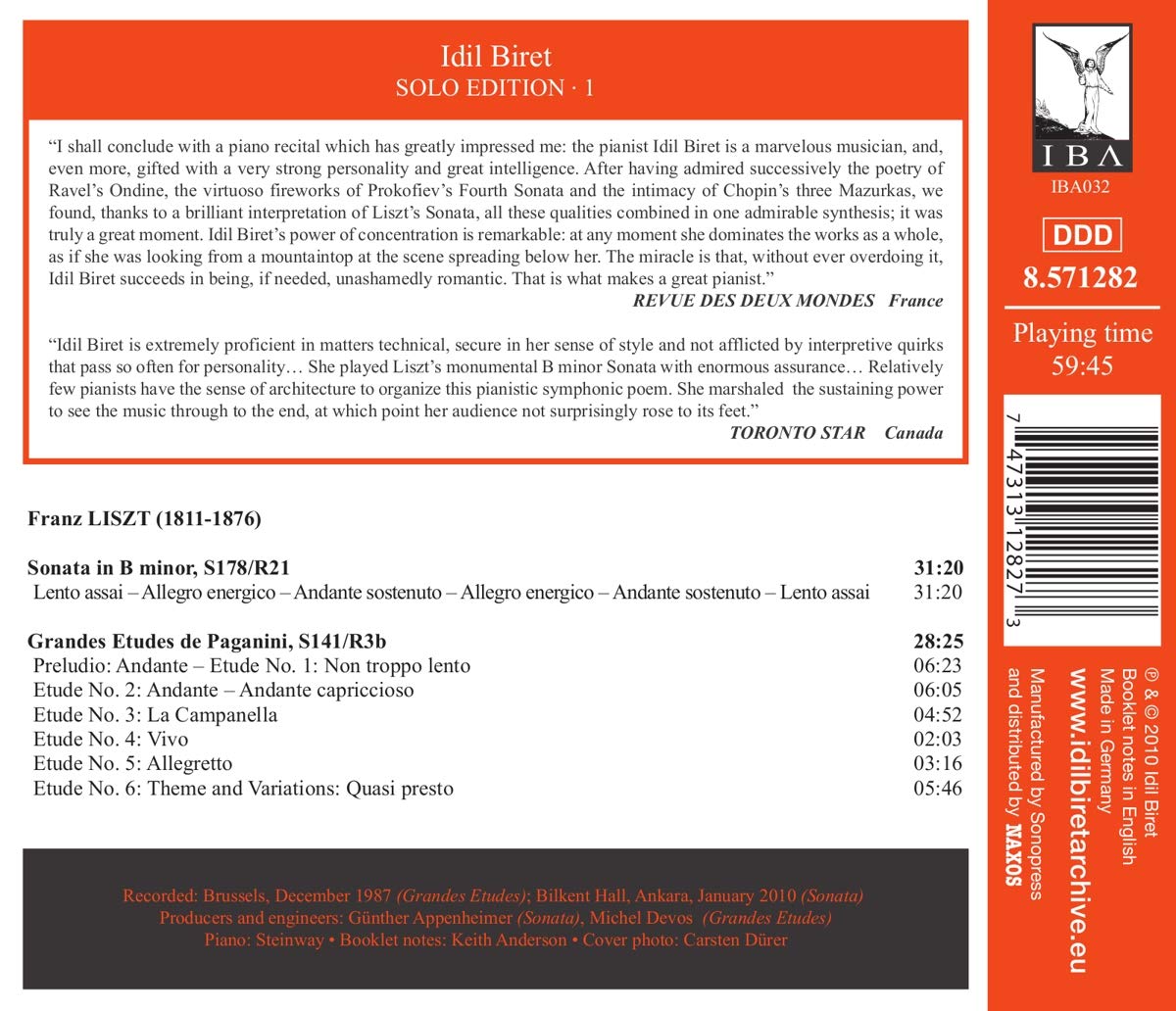 Idil Biret Liszt Solo Edition 1 - Premium Classical Piano Music Album | Perfect for Relaxation, Study & Concert Preparation