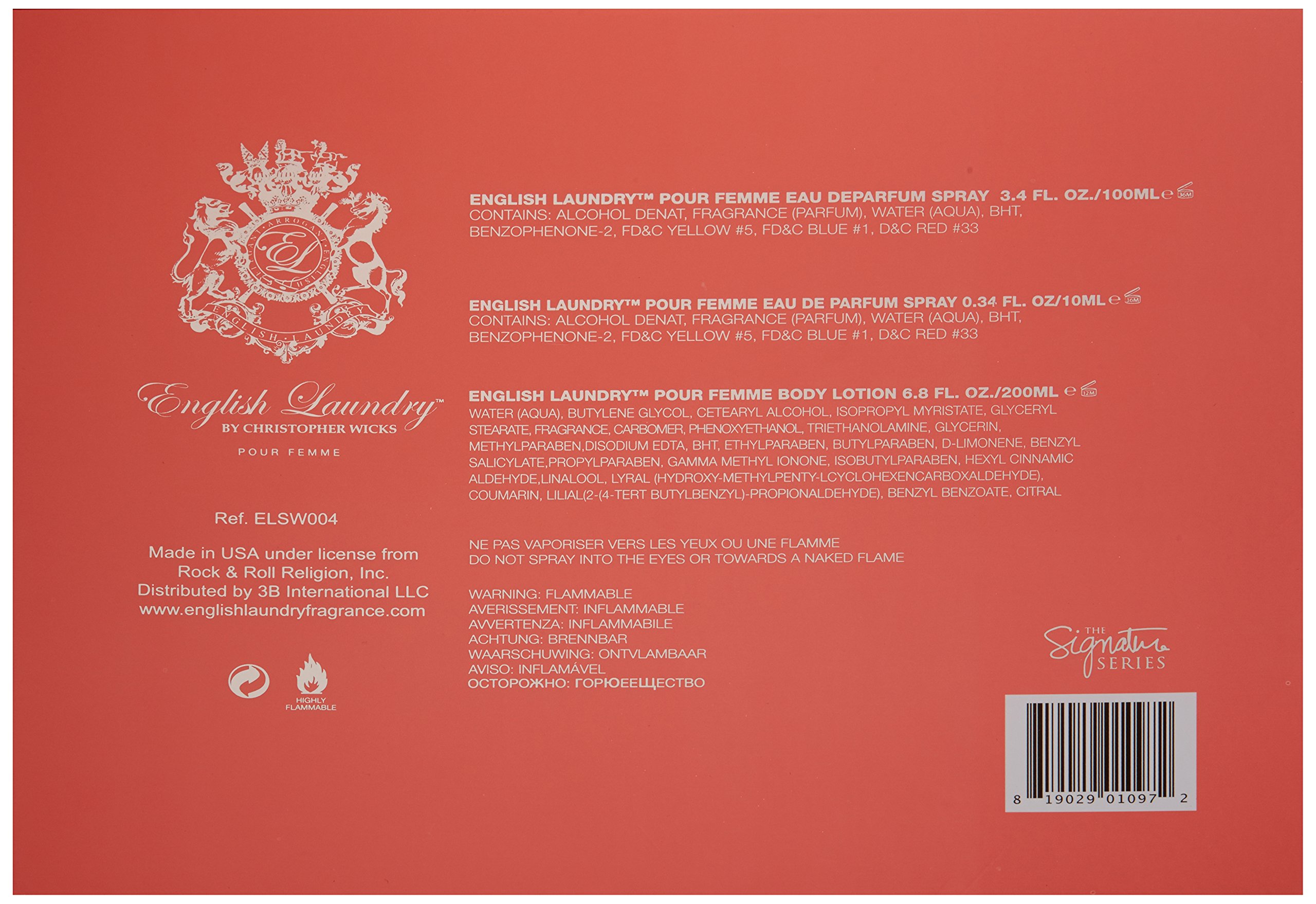 English Laundry Signature for Her 3-Piece Gift Set - Perfume, Body Lotion & Shower Gel - Perfect for Birthday, Anniversary & Valentine's Day Gifts