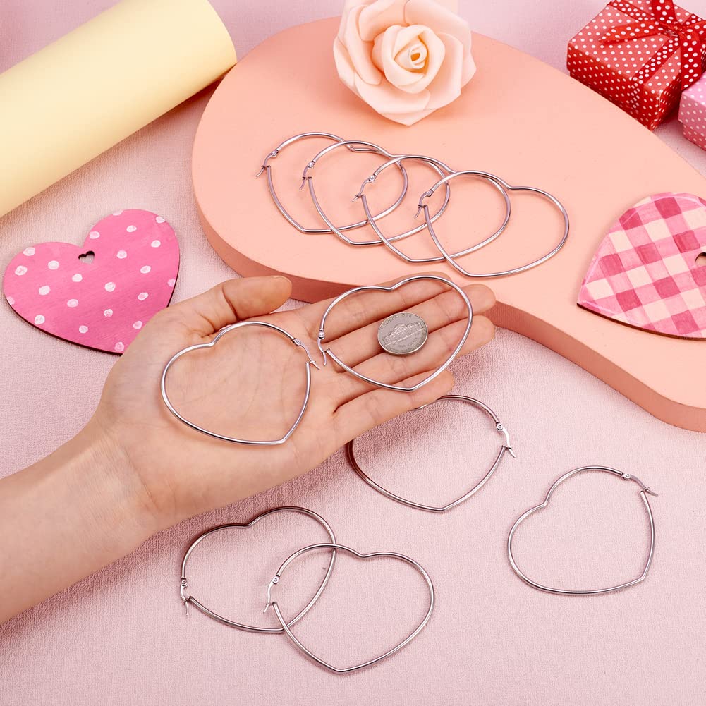 Cheriswelry 201 Stainless Steel Geometric Hoop Earrings for Women - DIY Jewelry Making, Craft Supplies - Perfect for Everyday Wear, Gifts & Fashion Accessories