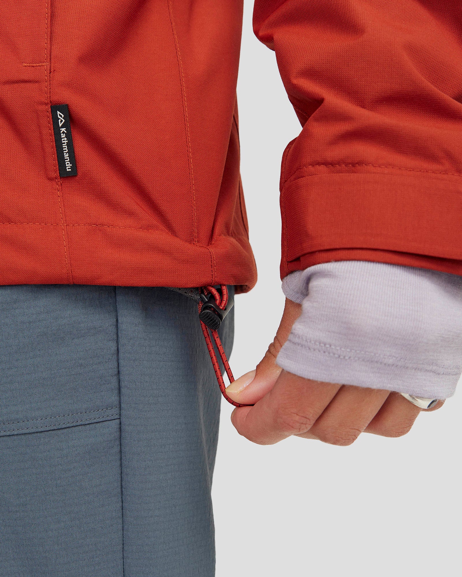 Andulo Women's 2-Layer Waterproof Rain Jacket - Redwood Color for Outdoor Hiking & Commuting