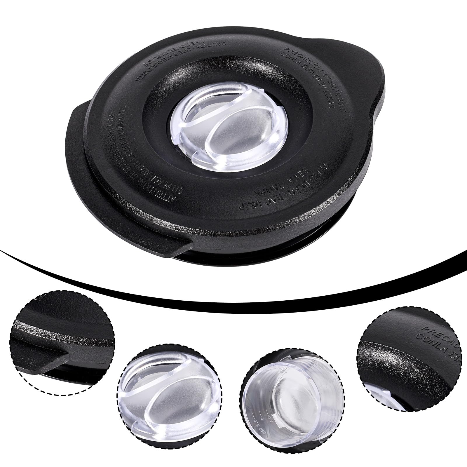 Oster 6-Cup Pro 1200 Blender Jar Lid Cover Replacement - Compatible with Osterizer Classic Series Blenders - Durable Plastic Mixer Jar Cap Top Accessory - Perfect for Smoothies, Shakes & Food Prep