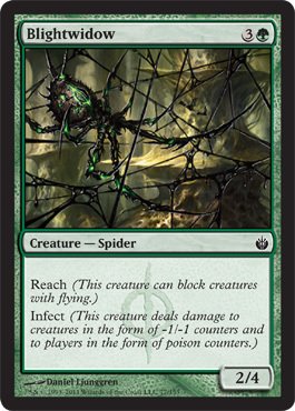 Magic: the Gathering - Blightwidow Card from Mirrodin Besieged Set | Collectible Trading Card for MTG Players & Deck Builders | Perfect for Commander, Modern & Casual Play