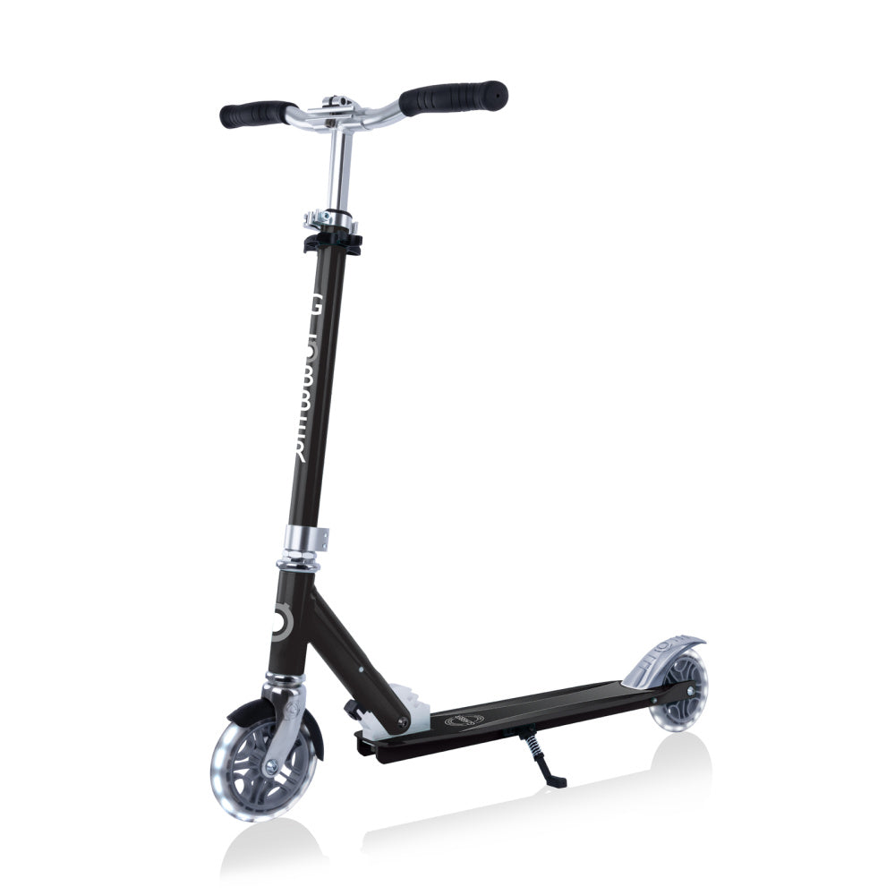 Globber Flow Element Scooter for Kids & Adults - Lightweight Foldable Kick Scooter with Adjustable Handlebar - Perfect for Commuting, School, Park & Outdoor Fun