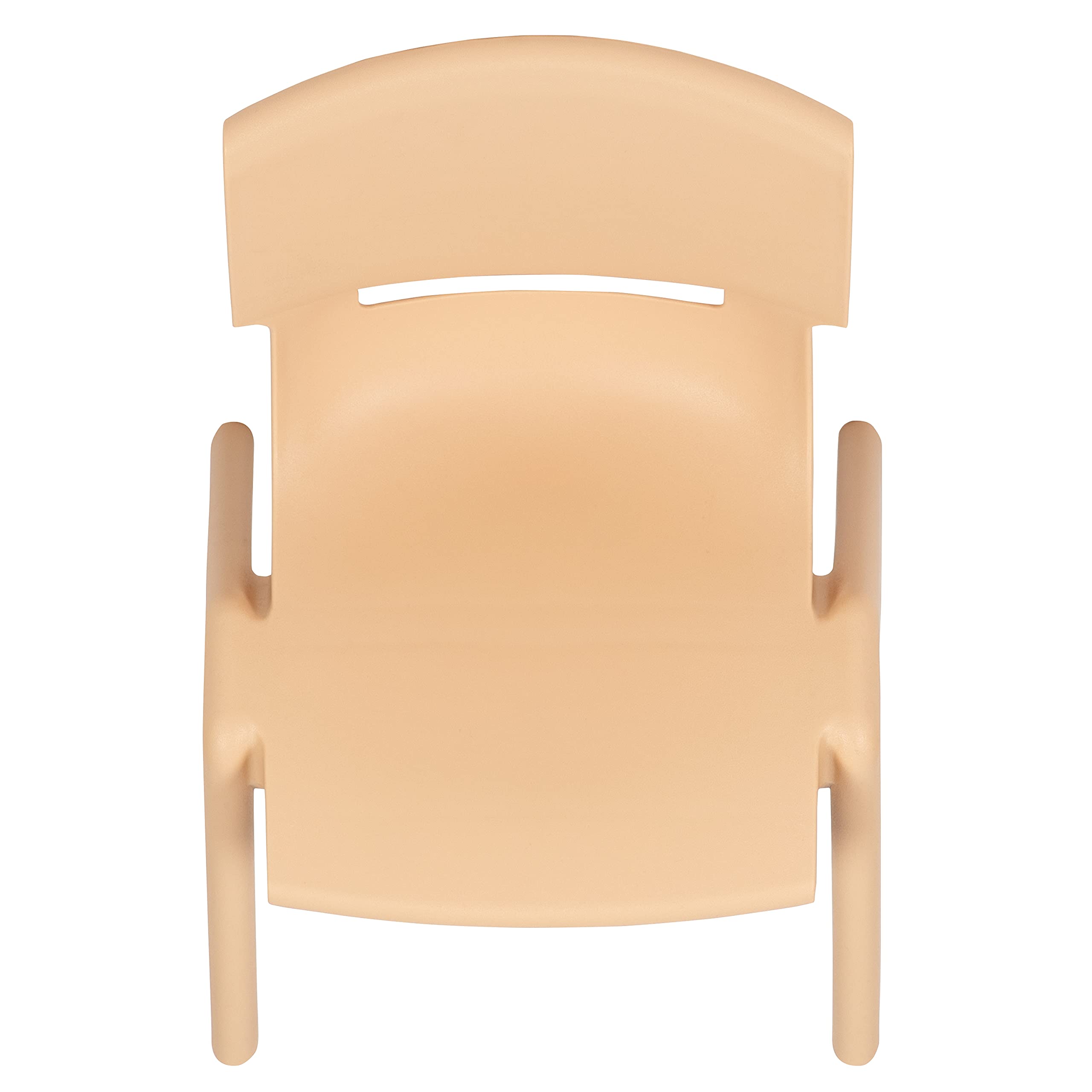 Flash Furniture Whitney 10-Pack Natural Plastic Stackable School Chairs - 12