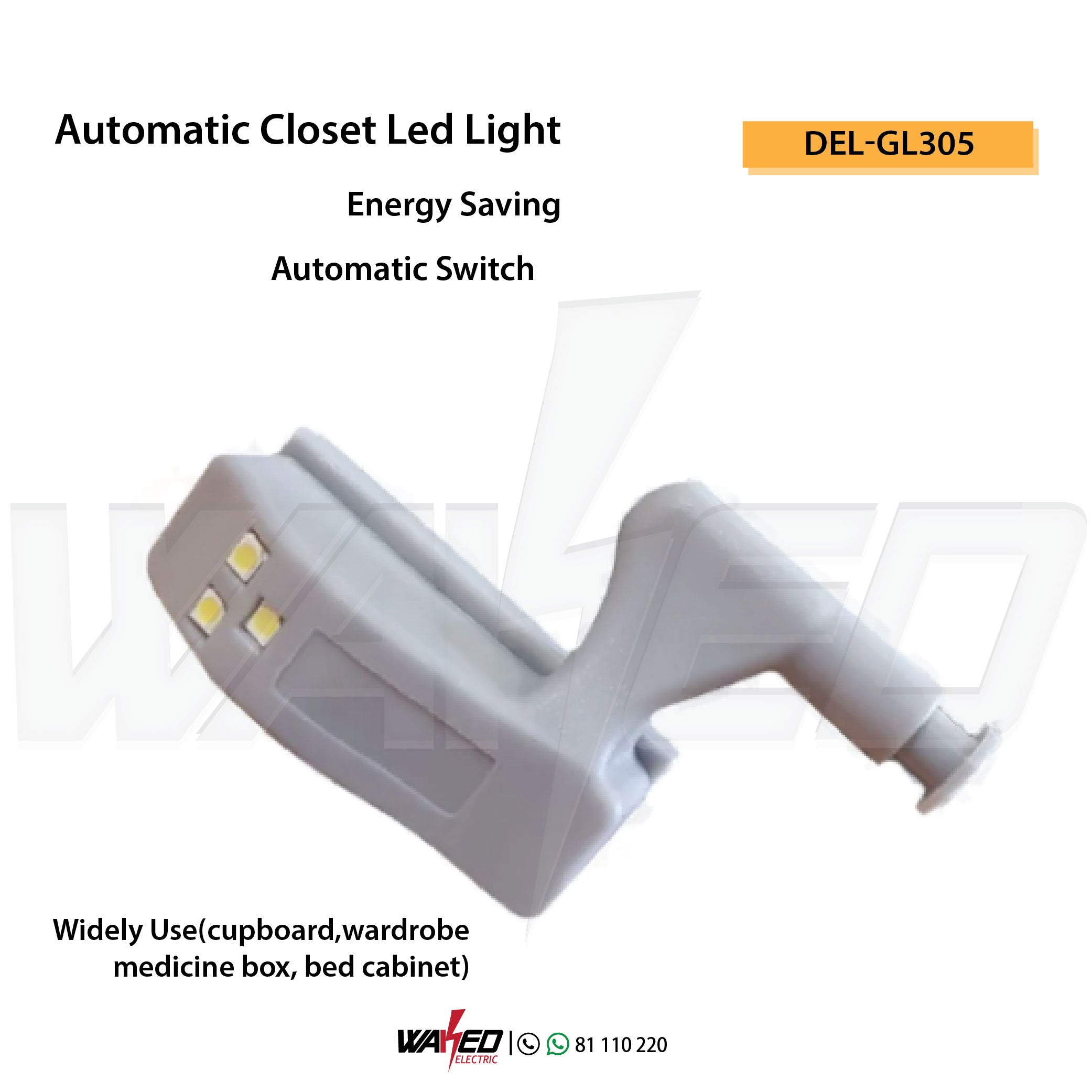 Automatic Closet LED Light - Motion Sensor Activated, Battery Operated for Easy Installation | Perfect for Walk-in Closets, Wardrobes & Storage Spaces