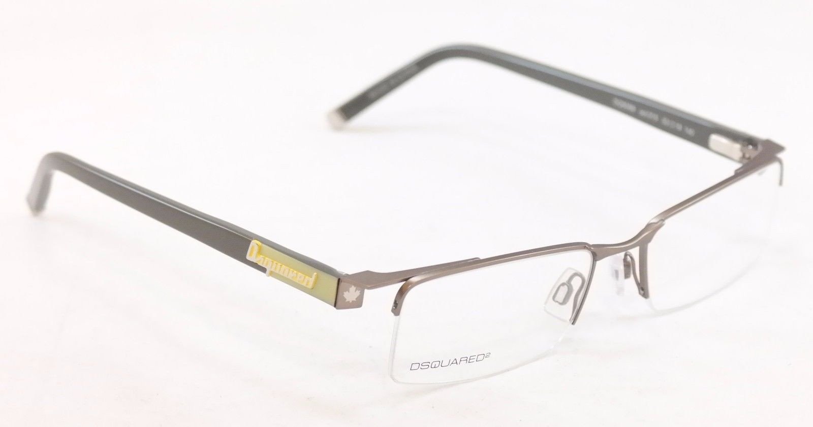 Dsquared2 DQ5069 015 Gray Plastic & Metal Eyeglasses Frame - High Quality 53-18-140 Size | Stylish Unisex Glasses for Fashion & Everyday Wear