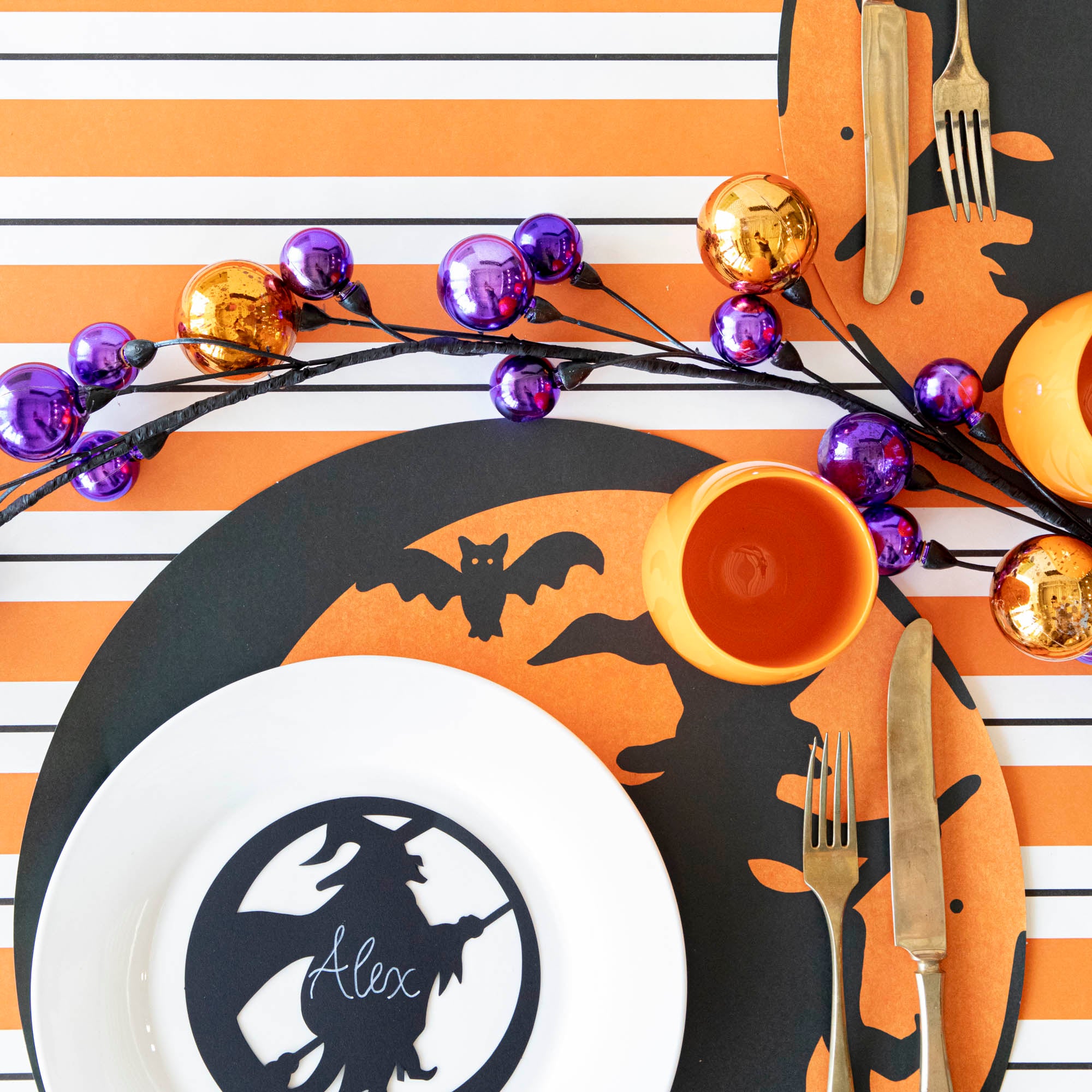 58ft Halloween Ball Garland Decorations - Orange & Black Party Supplies for Spooky Home, Porch, and Outdoor Halloween Decor
