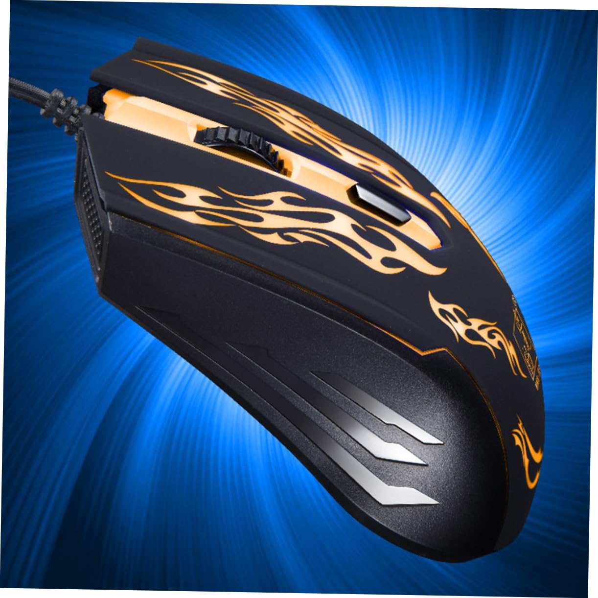 Uonlytech Wired Gaming Mouse - 1600 DPI, 4 Programmable Buttons, Ergonomic LED Optical Mouse for PC Gaming & Office Work - Black (Perfect for FPS, MOBA & Everyday Computer Use)