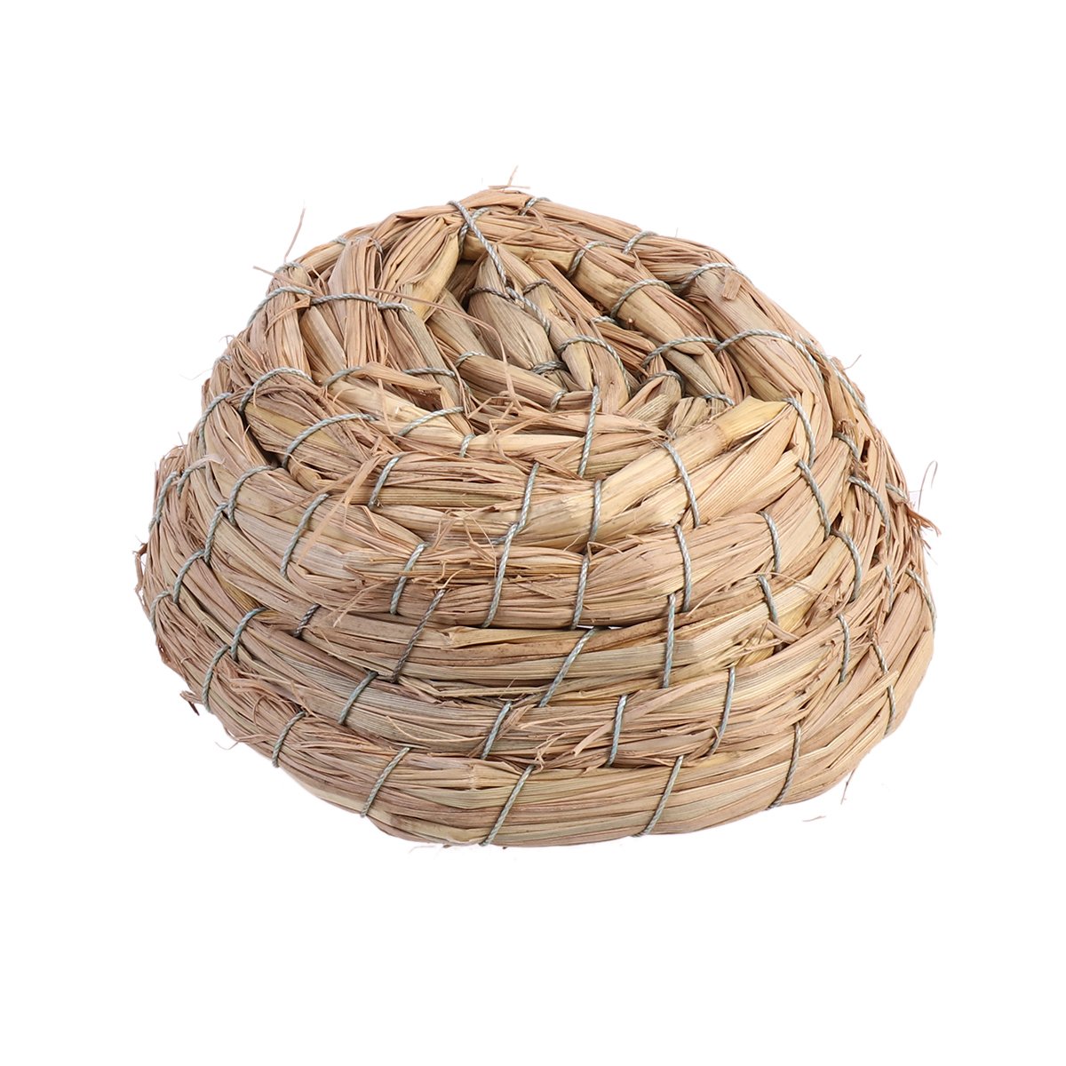 Baluue 6pcs Straw Bird Nest - Natural Handmade Woven Nesting Basket for Small Birds - Perfect for Pet Birds, Garden Decor, and DIY Crafts