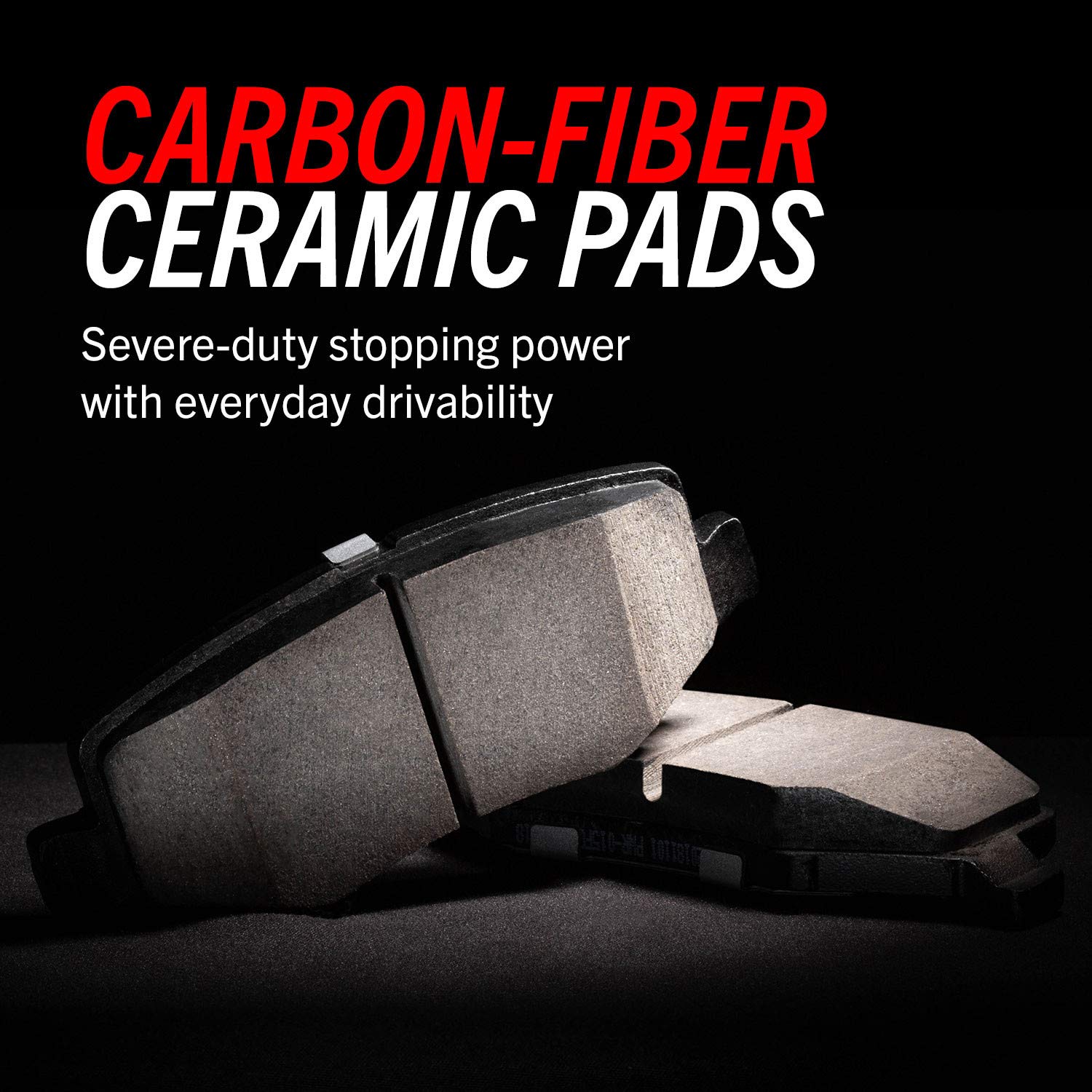 Power Stop K5729-26 Rear Z26 Carbon Fiber Brake Pads Kit with Drilled & Slotted Brake Rotors - High Performance Braking System for Cars, Trucks & SUVs - Perfect for Daily Driving, Racing & Off-Road Use