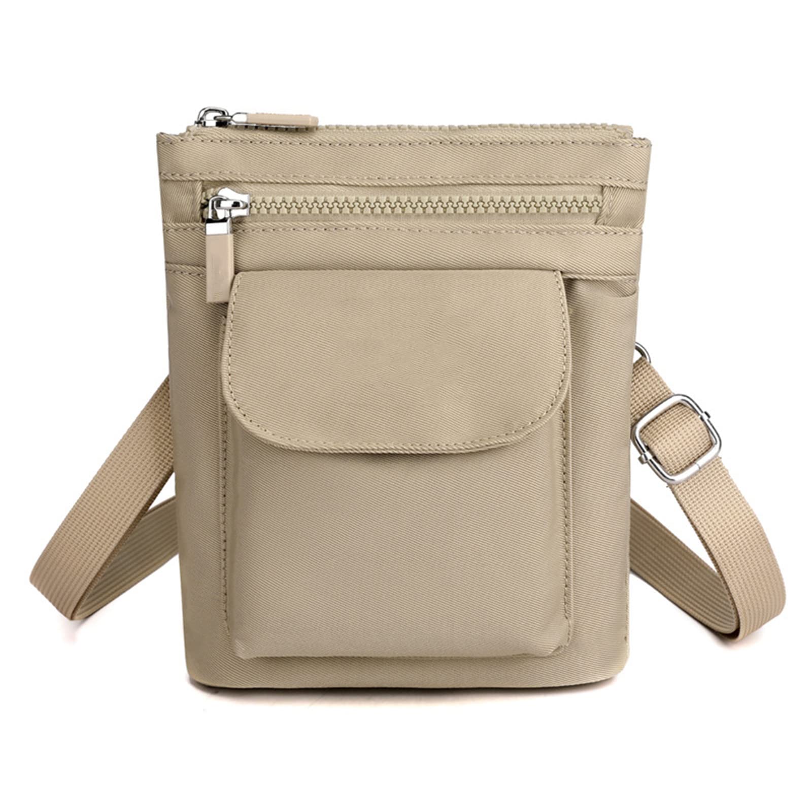 JOSEKO Women's Crossbody Bag - Lightweight Nylon Shoulder Purse with Multiple Pockets for Travel, Passport Holder & Everyday Use | Perfect as Messenger Bag for Work, Shopping & Vacation