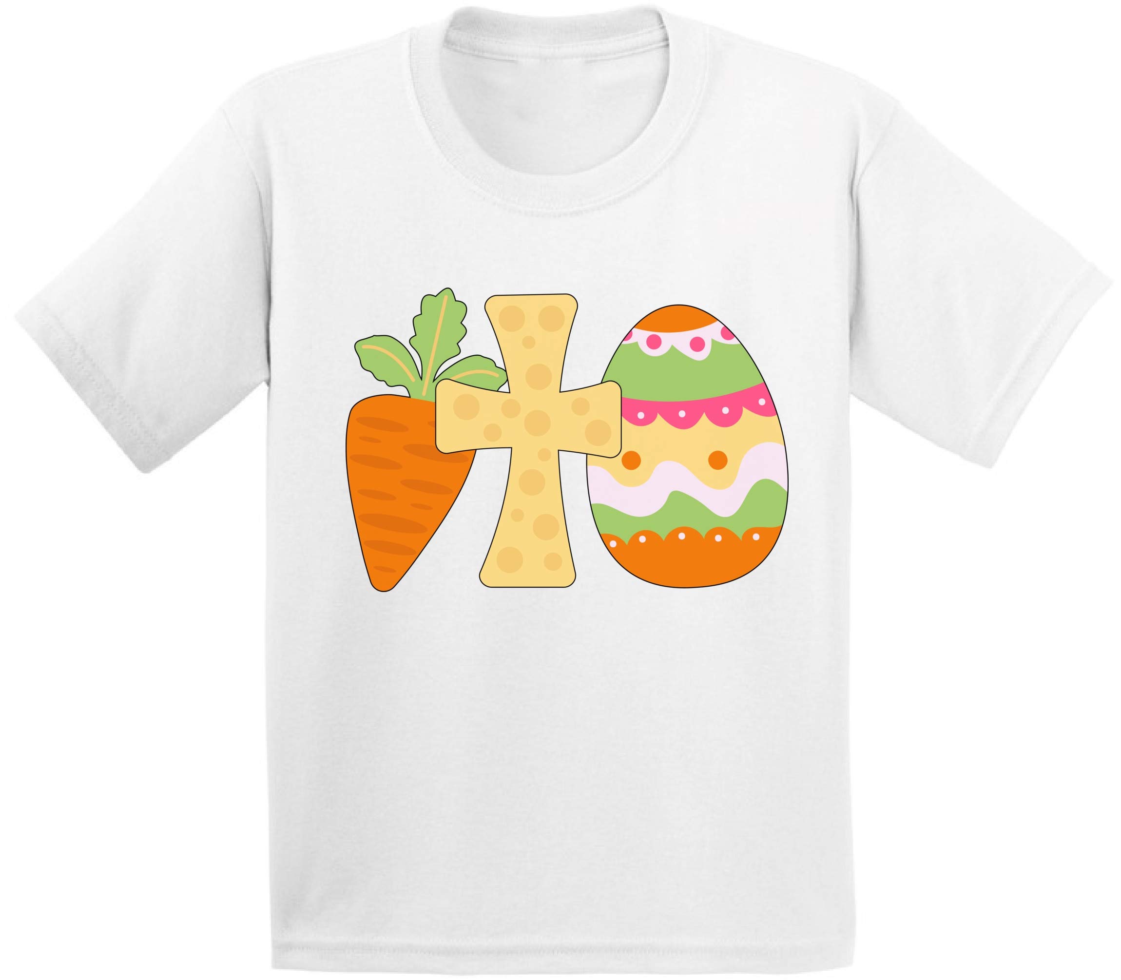Happy Easter Youth Shirt for Girls & Boys - Christian Easter Tee for Kids Ages 4-18 - Unisex Easter Outfit for Church, Egg Hunt & Family Celebrations