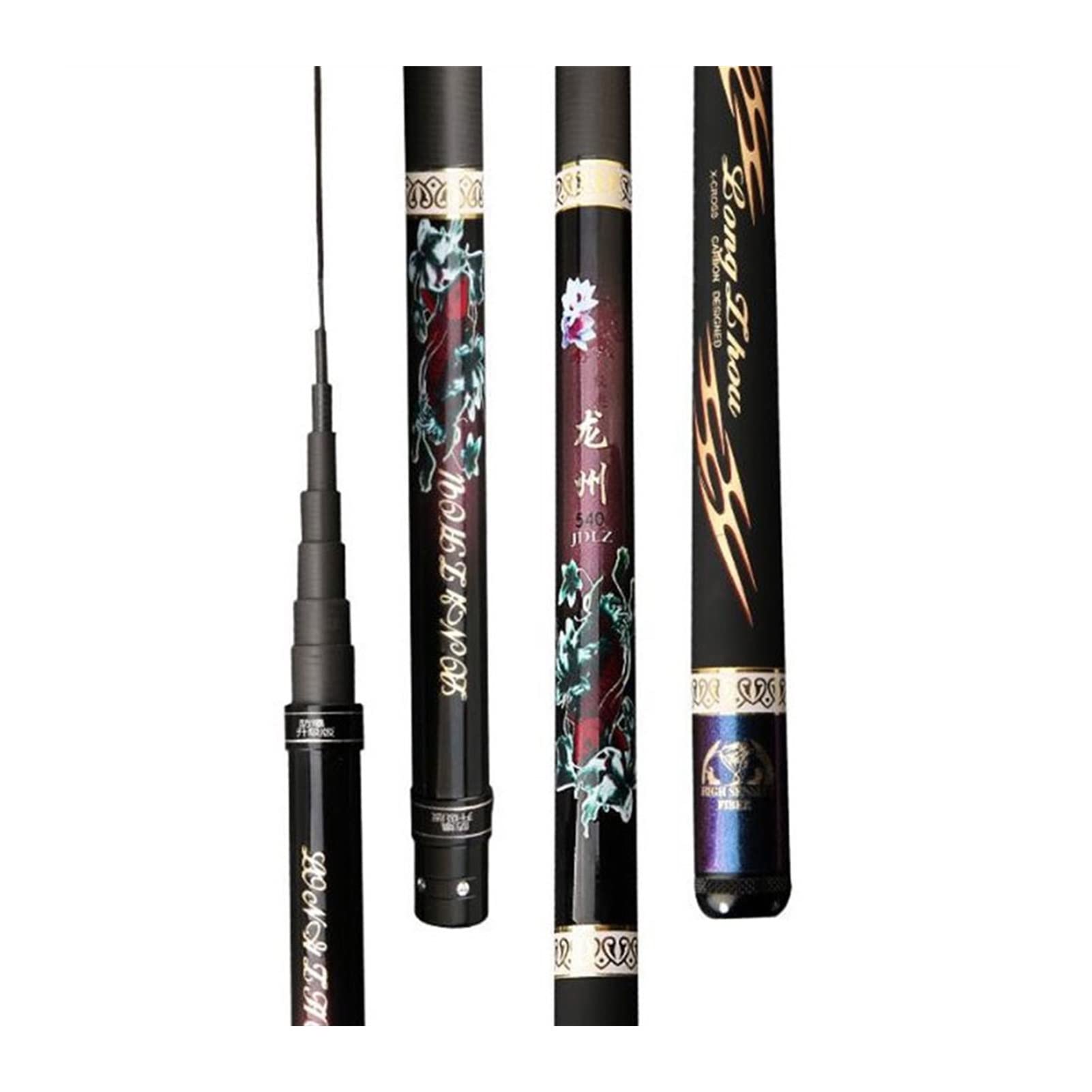 TOMYEUS Telescopic Fishing Rod - Portable Carbon Fiber Fishing Pole Combo for Travel, Carp & Feeder Fishing | Lightweight & Durable for Stream, Lake & Outdoor Fishing Adventures