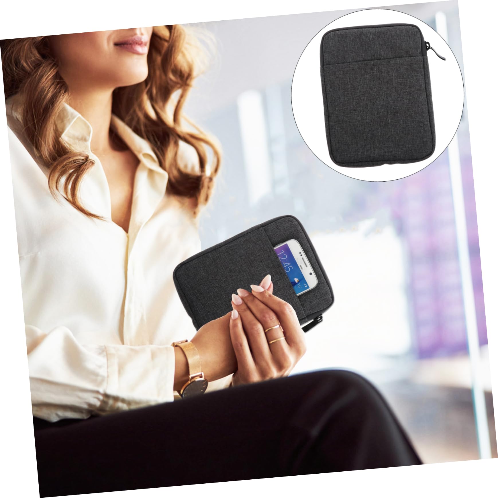 Veemoon 6-inch E-Reader Protective Cover Case - Compatible with 4/3/2 Voyager E-Book Readers & Smartphones - Lightweight Durable Shell for Reading, Travel & Daily Commute