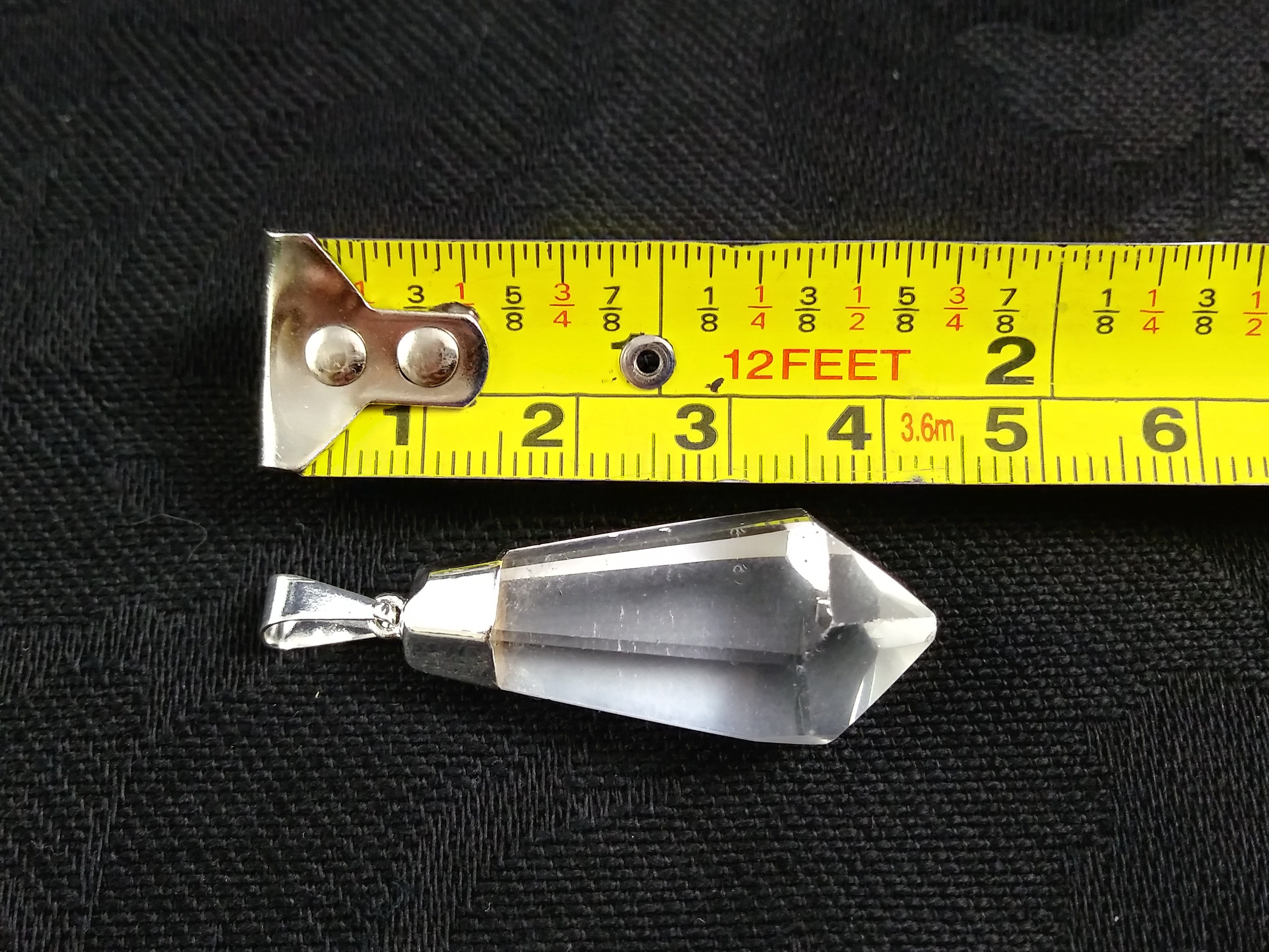 Natural Clear Quartz Point Pendant Necklace - Healing Crystal Jewelry for Chakra Balancing & Energy Cleansing | Perfect for Meditation, Yoga & Spiritual Gifts
