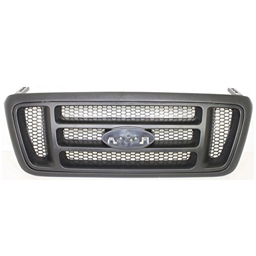 2005-2008 Ford F150 XL Truck Grill Replacement - Black H-Bar Shell with Honeycomb Insert | Perfect for Off-Roading & Truck Customization