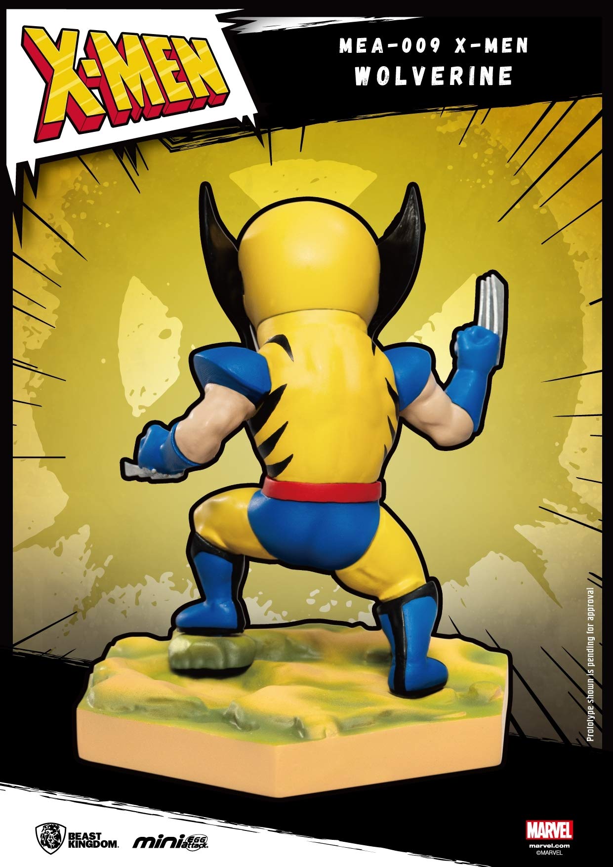 Marvel X-Men Mini Egg Attack MEA-009 Wolverine Action Figure Collectible Toy - Perfect for Marvel Fans, Collectors, and Home/Office Display