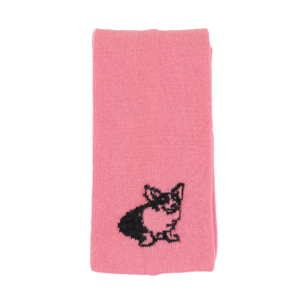 Unisex Corgi Dog Wool Scarf - Warm Winter Fashion Accessory for Men & Women - Perfect for Cold Weather, Outdoor Activities, and Dog Lovers
