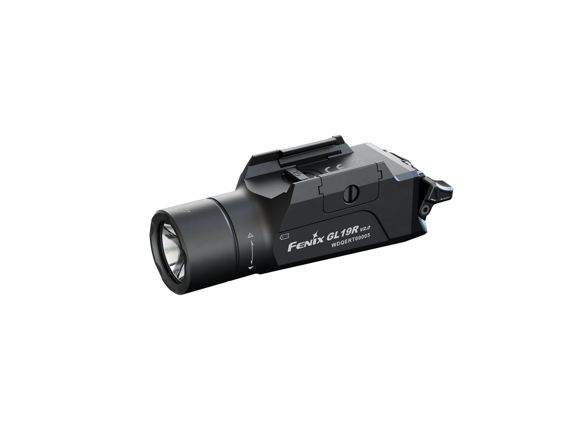 Fenix GL19R V2 Tactical Flashlight - Modular Switch Mounted Weapon Light for Pistols & Rifles - Perfect for Hunting, Home Defense & Tactical Operations