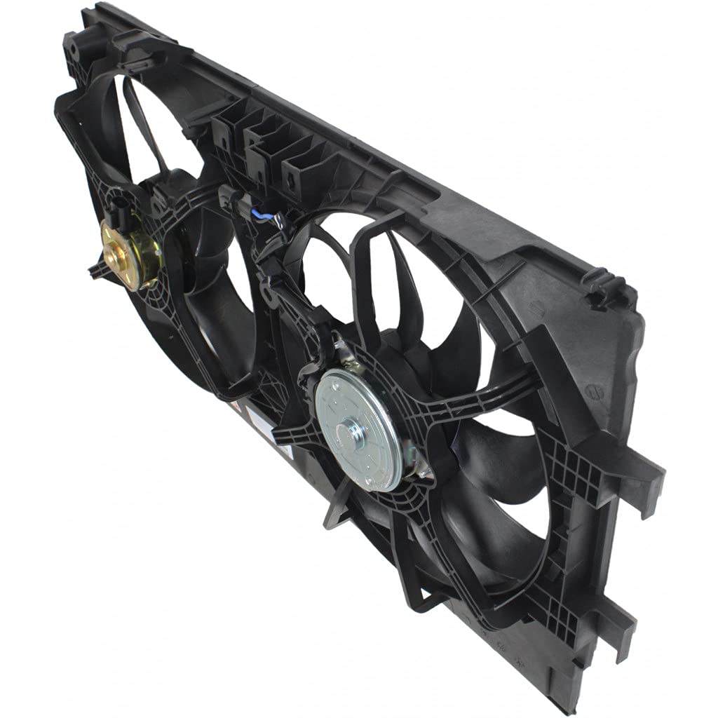 Mitsubishi Outlander Sport Radiator Fan Assembly 2013-2015 - Dual Fan Replacement Part MI3115147 1355A321 PFM - Perfect for Engine Cooling & Overheating Prevention
