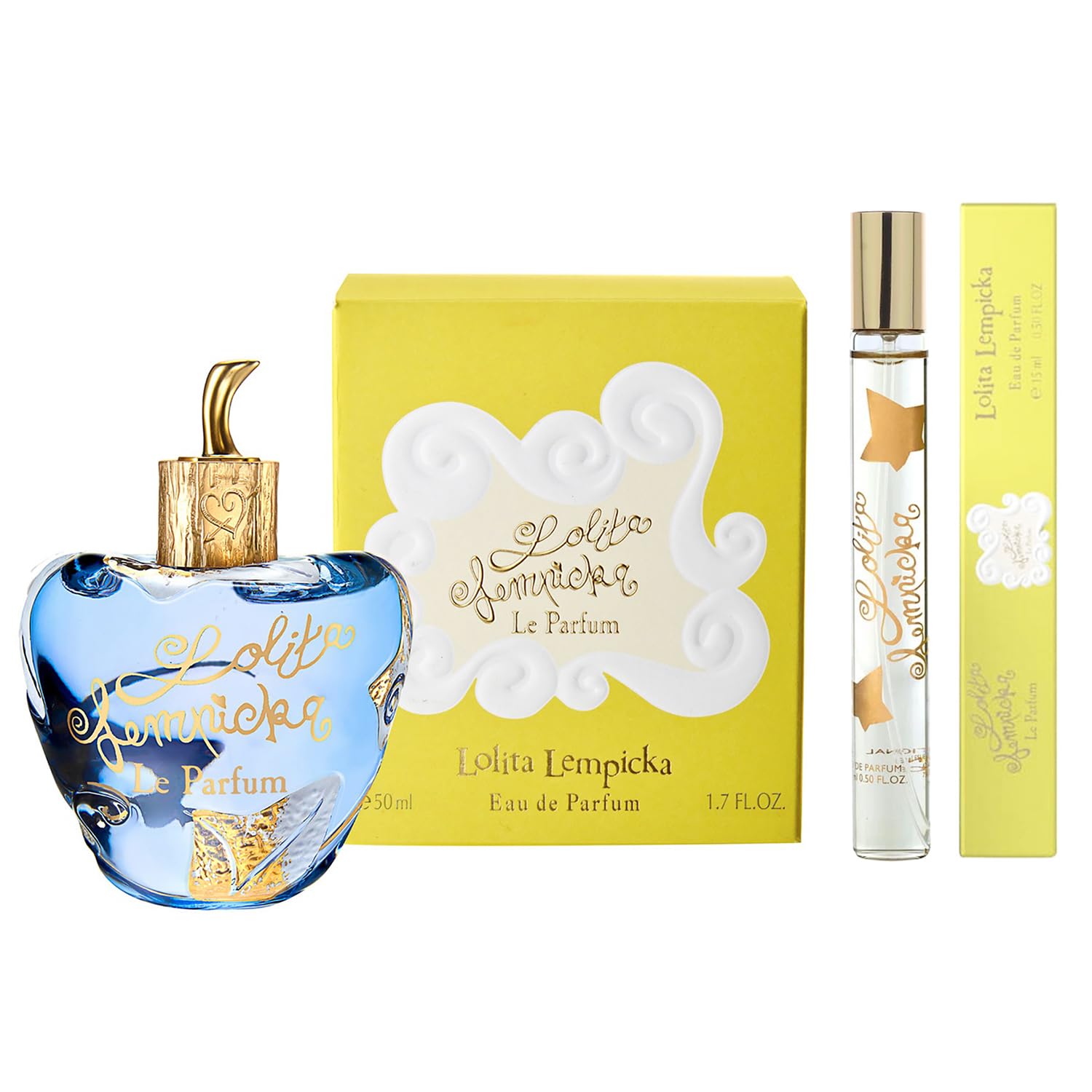 Lolita Lempicka Le Parfum Duo Set - 1.7 oz & 0.5 oz Travel Size Perfume Spray for Women | Romantic Date Night & Special Occasion Fragrance Gift