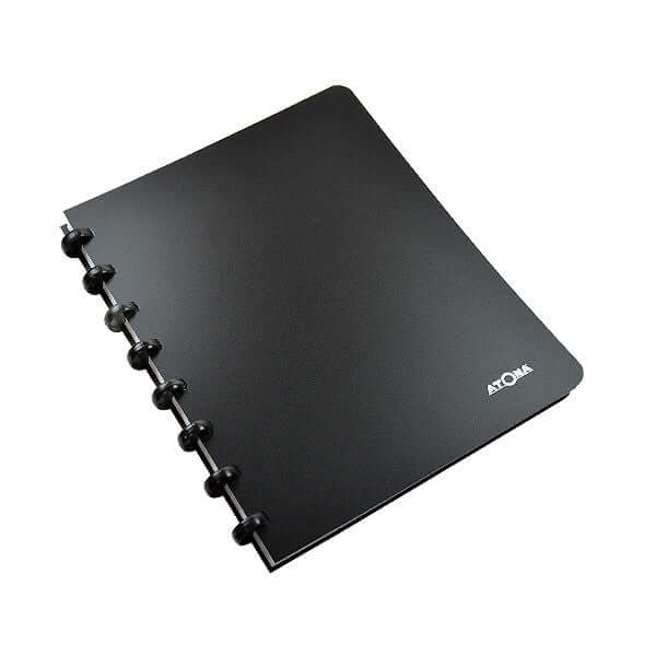 Atoma Classic Colours Polypropylene Cover Disc Bound Refillable Notebook 195 x 210mm - Perfect for Office, School & Creative Journaling