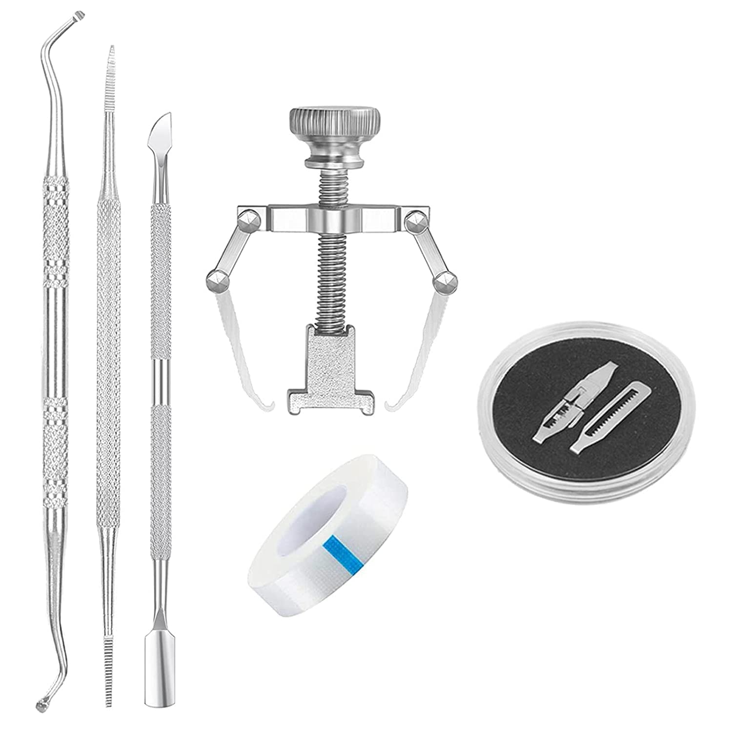 Professional Stainless Steel Toenail Tools Kit - Nail Treatment & Pedicure Set for Toenail Removal, Correction & Care | Perfect for Ingrown Toenail Relief, Home Pedicure & Foot Care