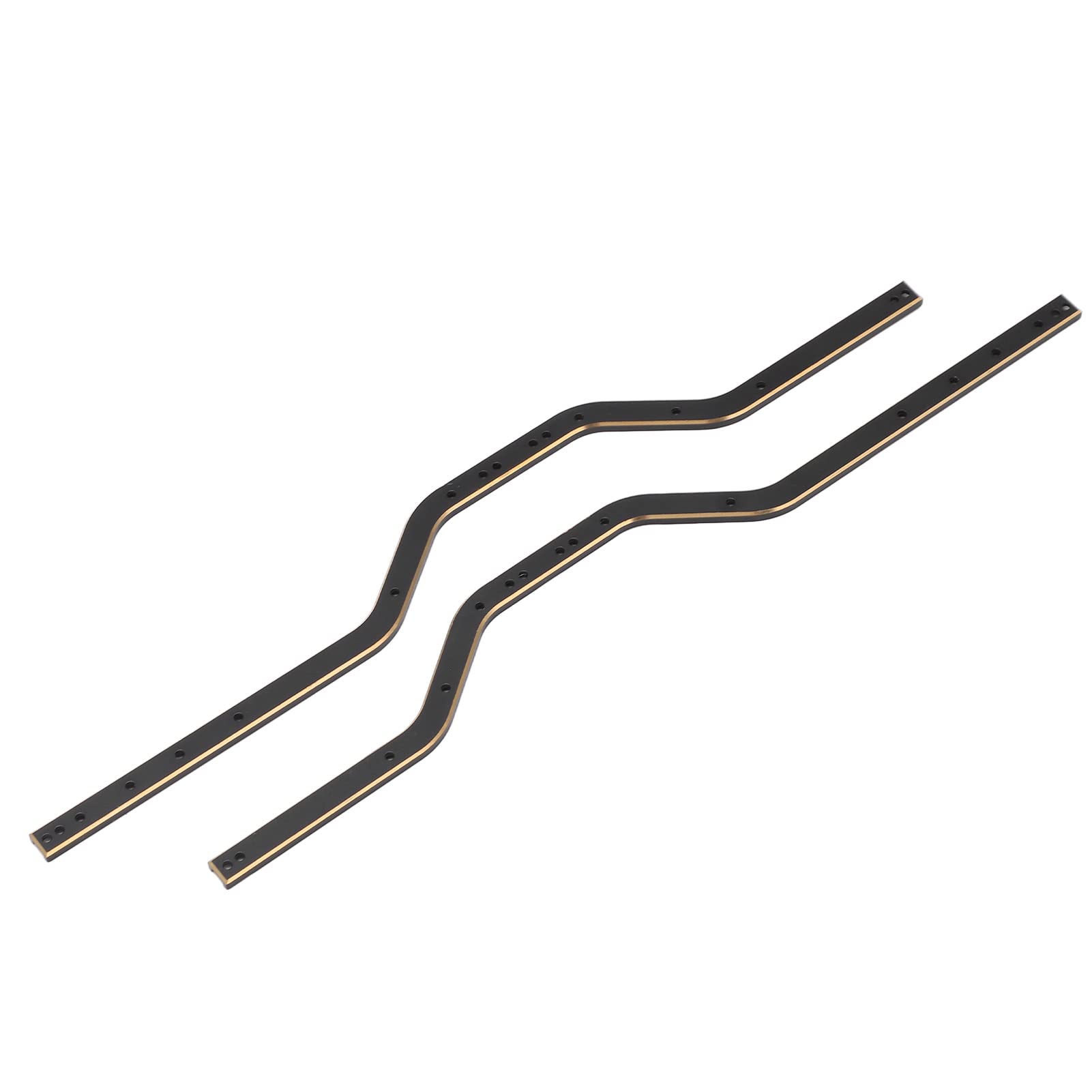 Professional Brass RC Frame Rails - High Stability 1/24 Scale RC Car Chassis Beam (Black) | Easy Installation for RC Drift & Racing Cars | Durable Upgrade for Hobbyist & Competition Use