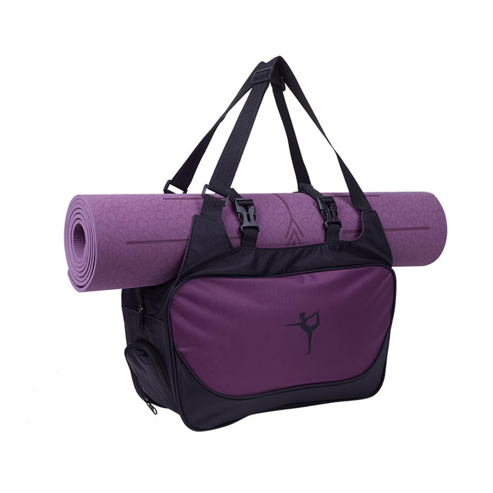 Premium Yoga Bag with Mat Holder & Shoe Compartment - Lightweight Gym Tote for Women - Perfect for Yoga, Pilates & Fitness Classes - Holds Essentials & Daily Workout Gear (Mat Not Included)