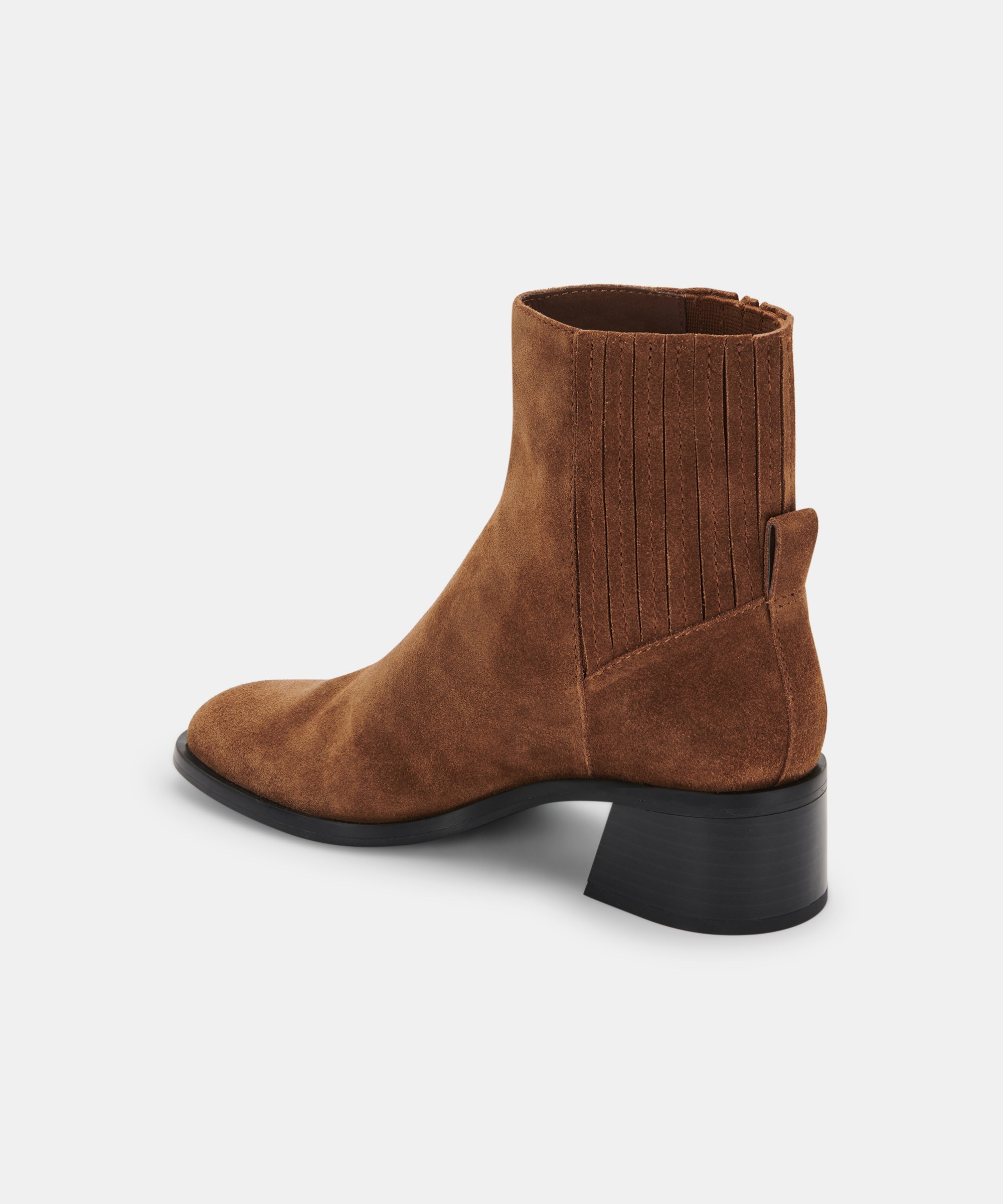 LAYTON BOOTIES DK BROWN SUEDE - Women's Ankle Boots for Fall & Winter | Comfortable & Stylish Suede Booties for Casual Outfits, Work & Date Nights