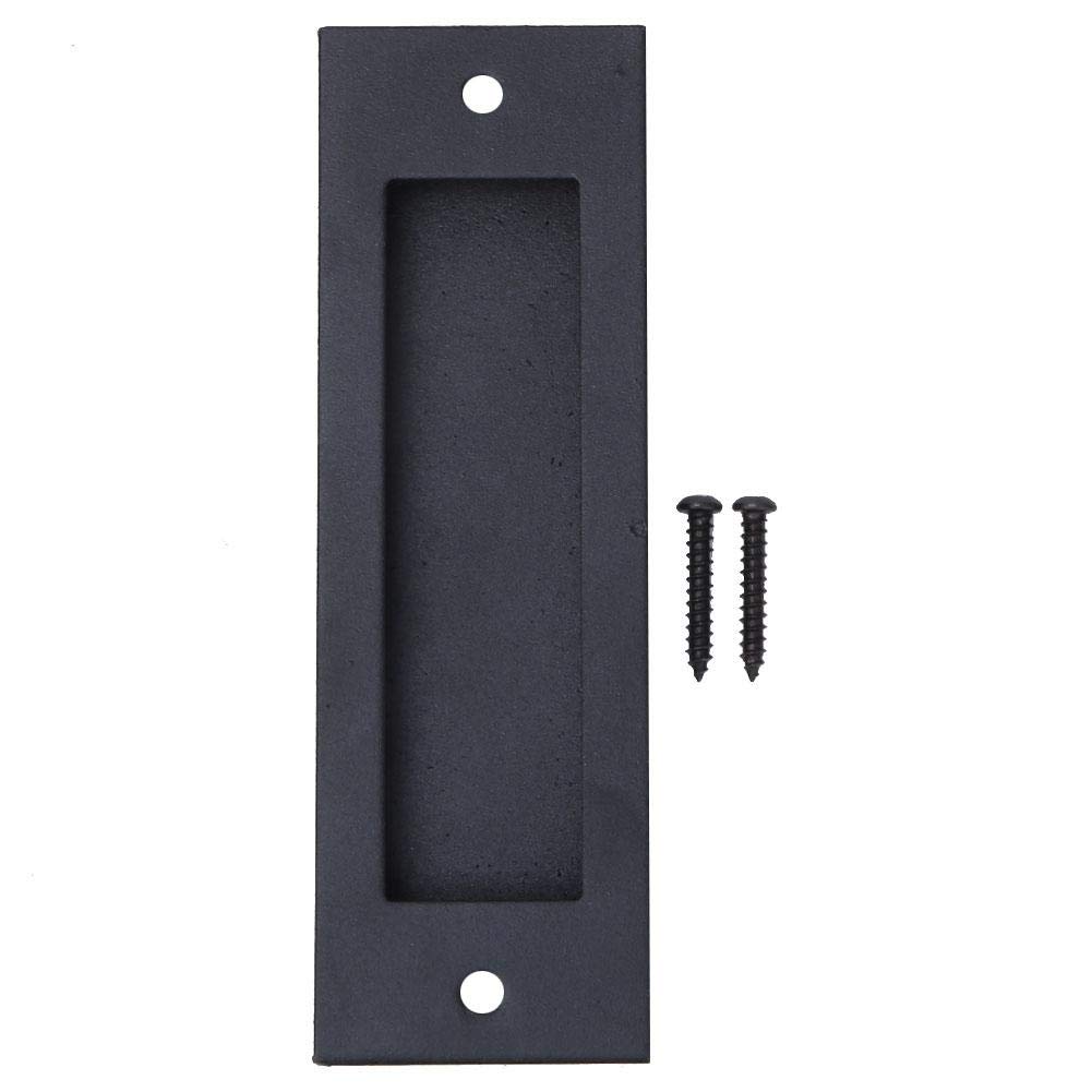 Vintage Metal Sliding Door Pull Handle - Concealed Drawer & Cabinet Hardware for Barn Doors, Wood Doors, Wardrobes & Furniture (Perfect for Farmhouse, Industrial & Rustic Home Decor)