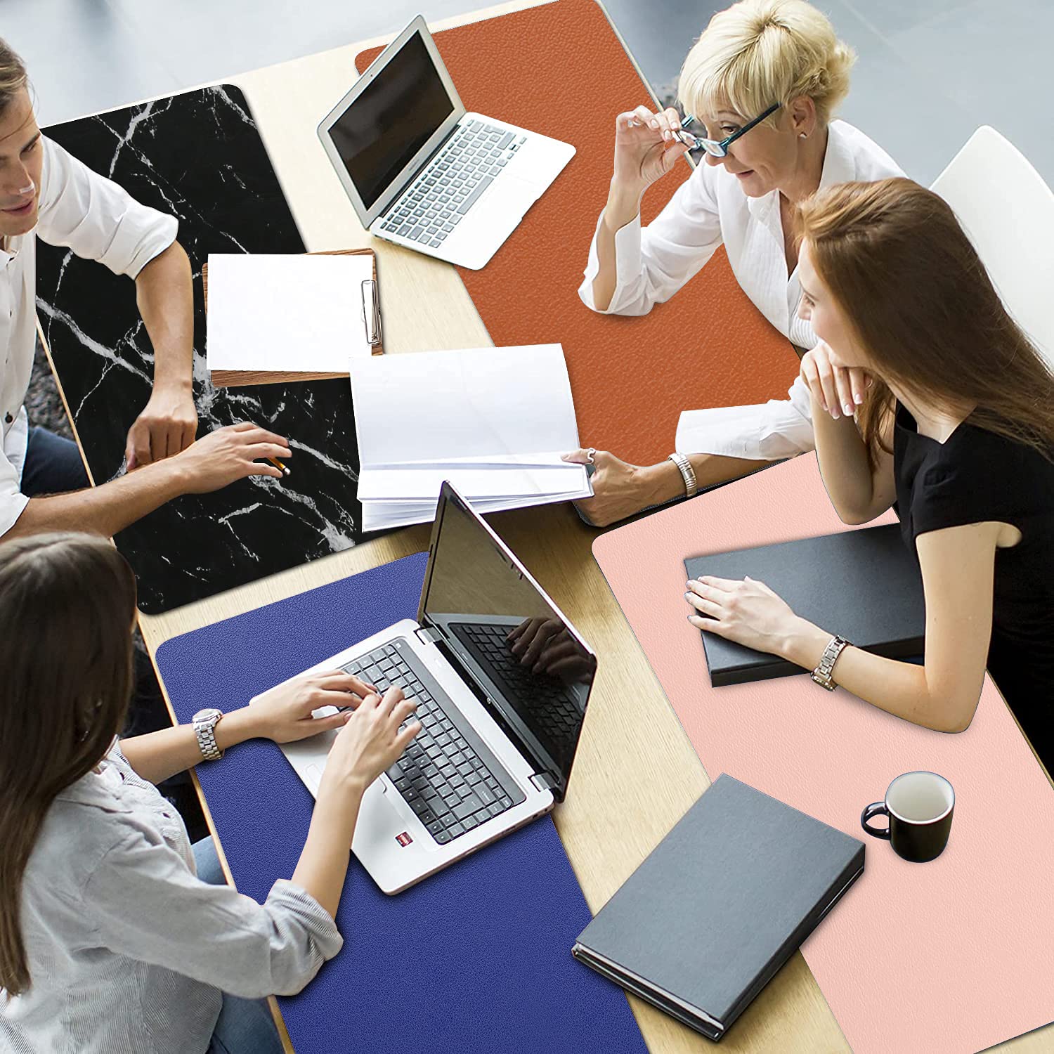 KINGFOM PU Leather Desk Pad - 31.4