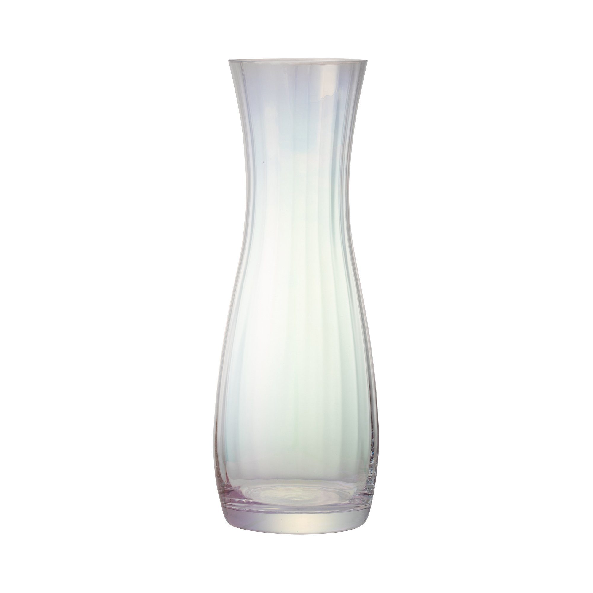 Luster Large Clear Glass Flower Vase - Elegant Home Decor for Living Room, Dining Table & Wedding Centerpieces