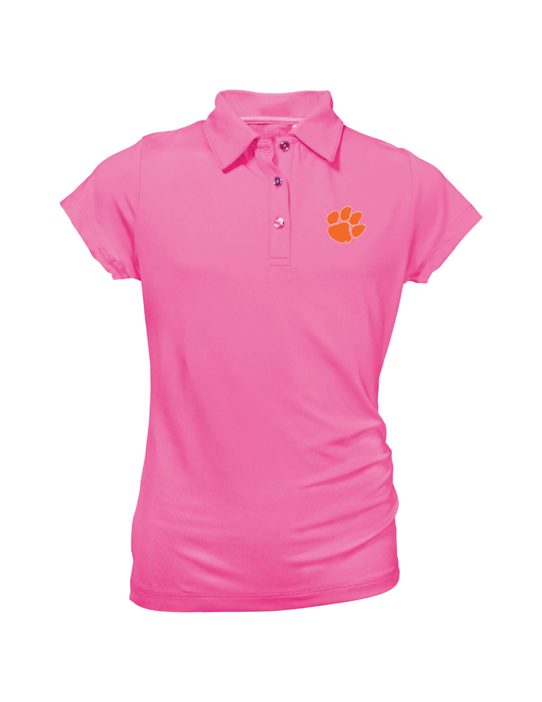 Clemson Tigers Girls' Toddler Polo Shirt - Cute Cotton Top for Baby & Toddler Girls - Perfect for Game Day, School & Playtime