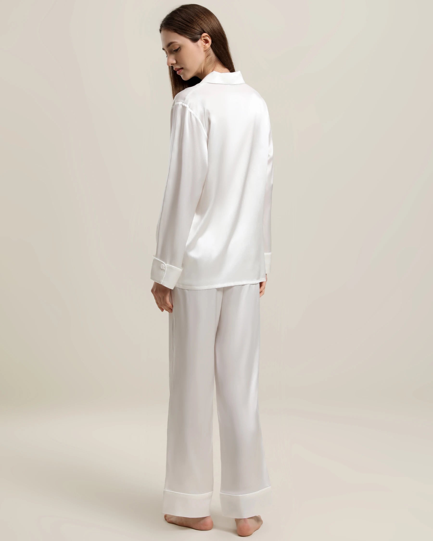 22 Momme Classic Silk Pajamas Set for Women - Luxurious 100% Mulberry Silk Sleepwear - Soft & Breathable Nightwear for Comfortable Sleep & Relaxation at Home