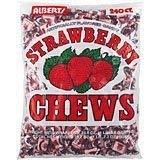 Albert's Fruit Chews - Strawberry Flavor (240 Candies per Pack) - Pack of 3 - Perfect for Parties, Halloween Treats & Office Snacks