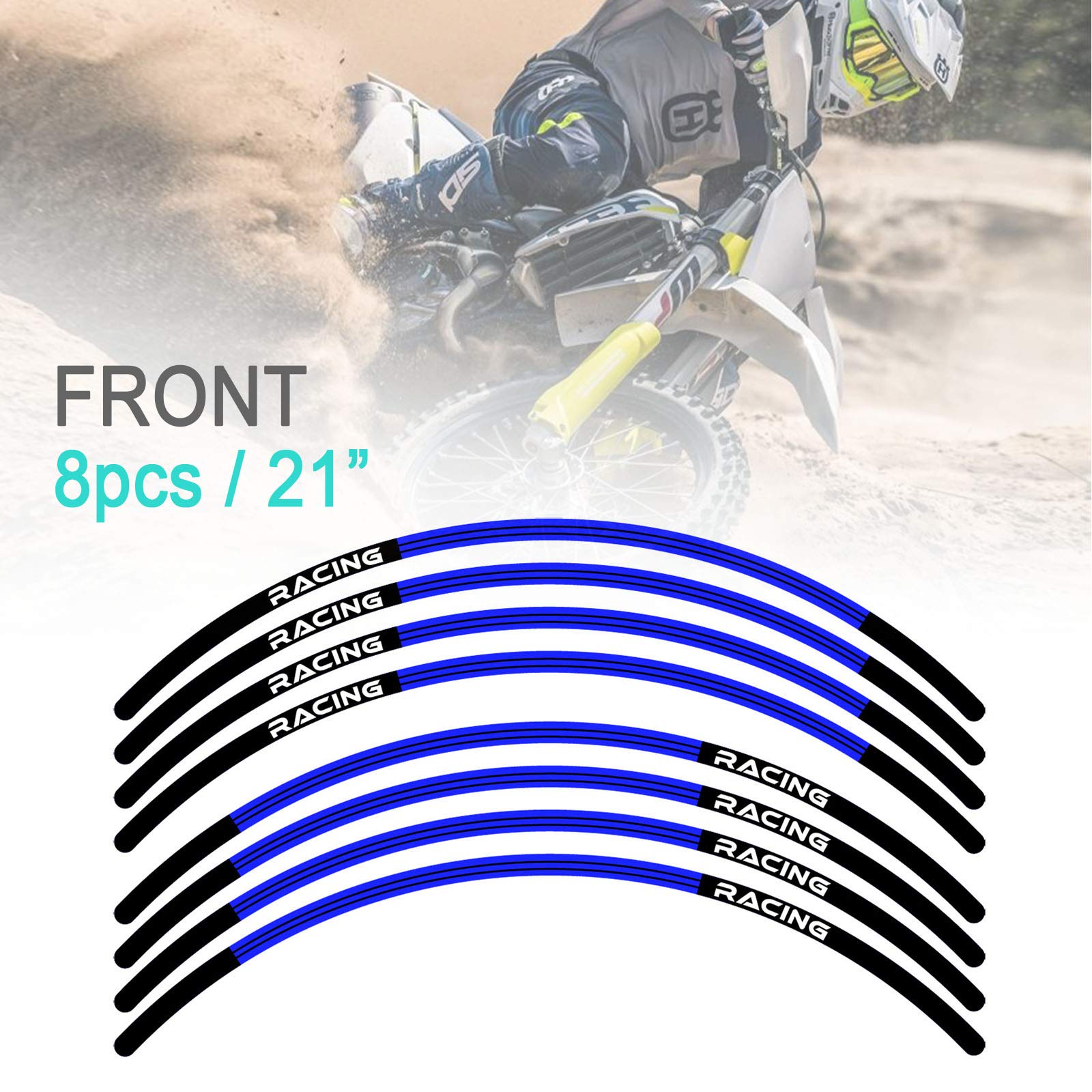 KETABAO Dirt Bike Rim Tape L01 - Decorative Stickers & Rim Protector for 21