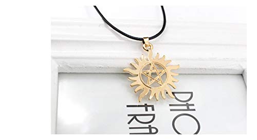 Wicca Pagan Necklace - Pentagram Pentacle Star Sun Pendant Charm Jewelry for Women & Men | Gothic Witchcraft, Spiritual Protection & Fashion Accessory