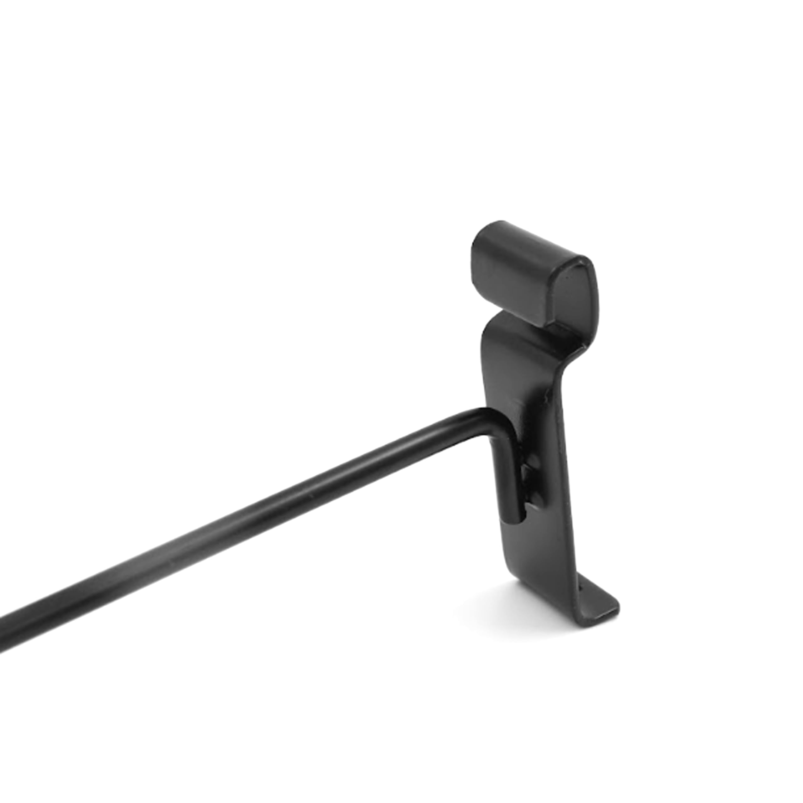 SSWBasics 12 Inch Black Peg Hooks for Wire Grid - Pack of 50 - Heavy Duty Gridwall Hooks for Retail Display, Clothing Racks & Store Organization - Perfect for Boutiques, Trade Shows & Home Storage